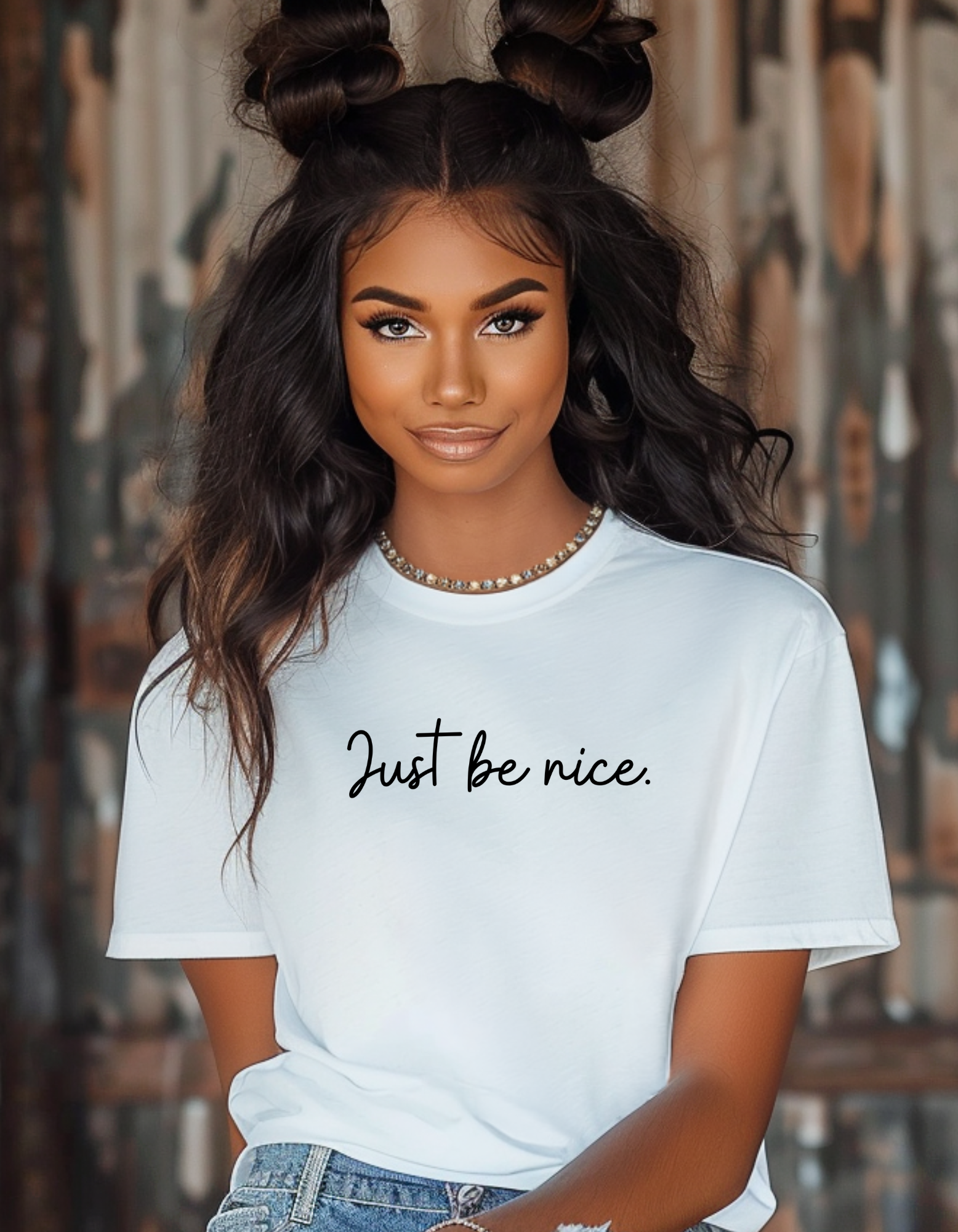 "Just be nice." Unisex Garment-Dyed T-shirt