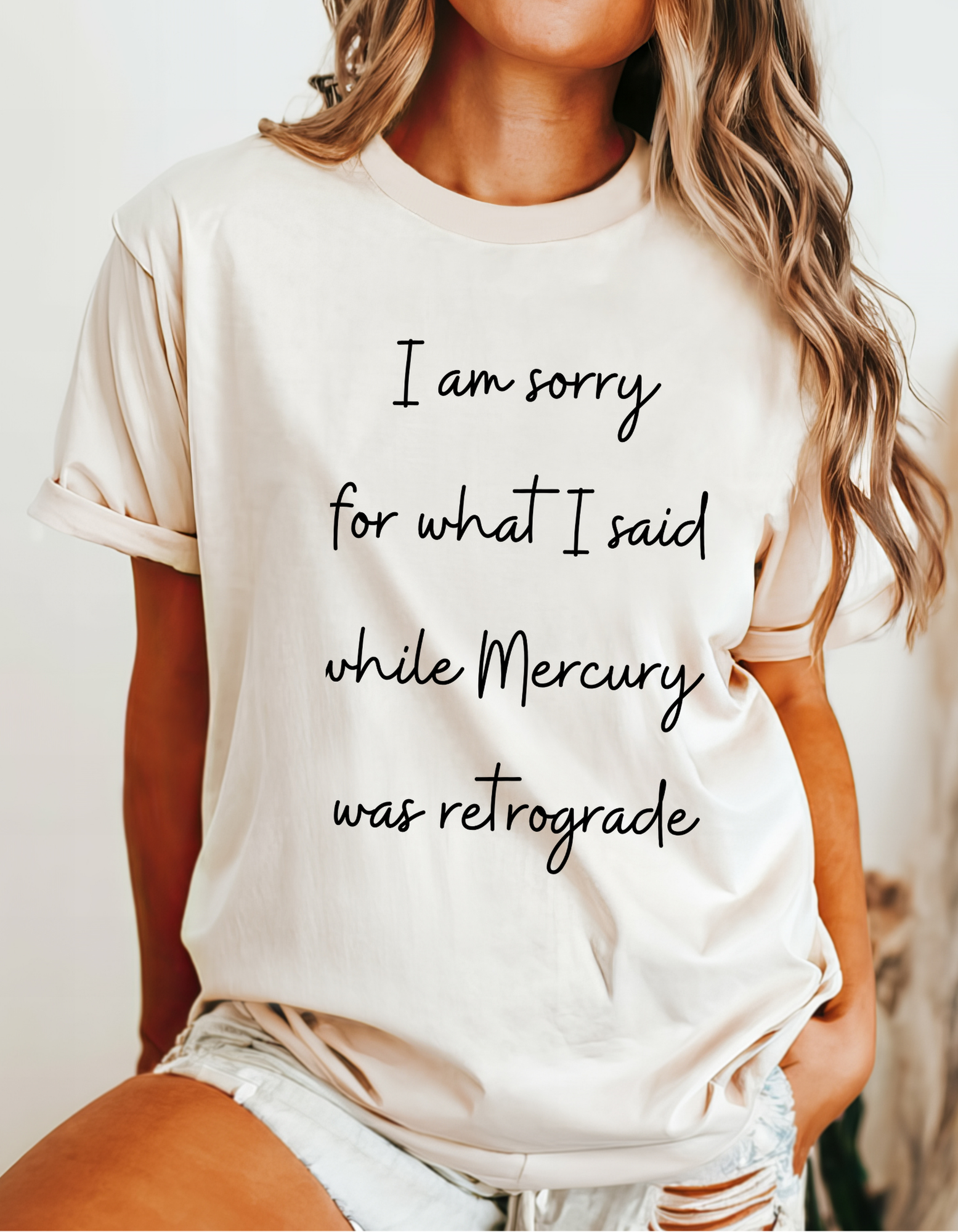 "Mercury Retrograde" Unisex Garment-Dyed T-shirt