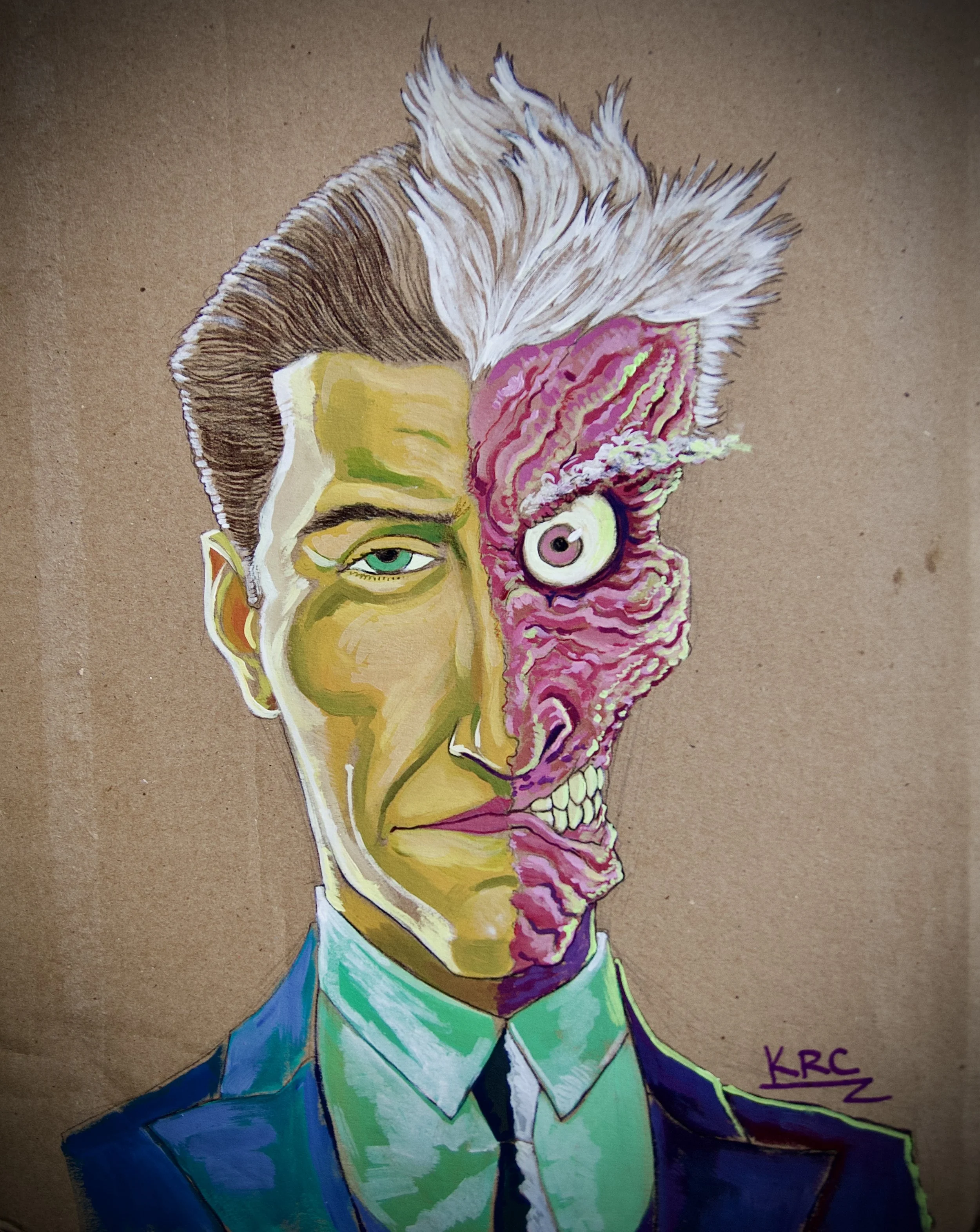 Acrylic on 12x18 inch cardboard