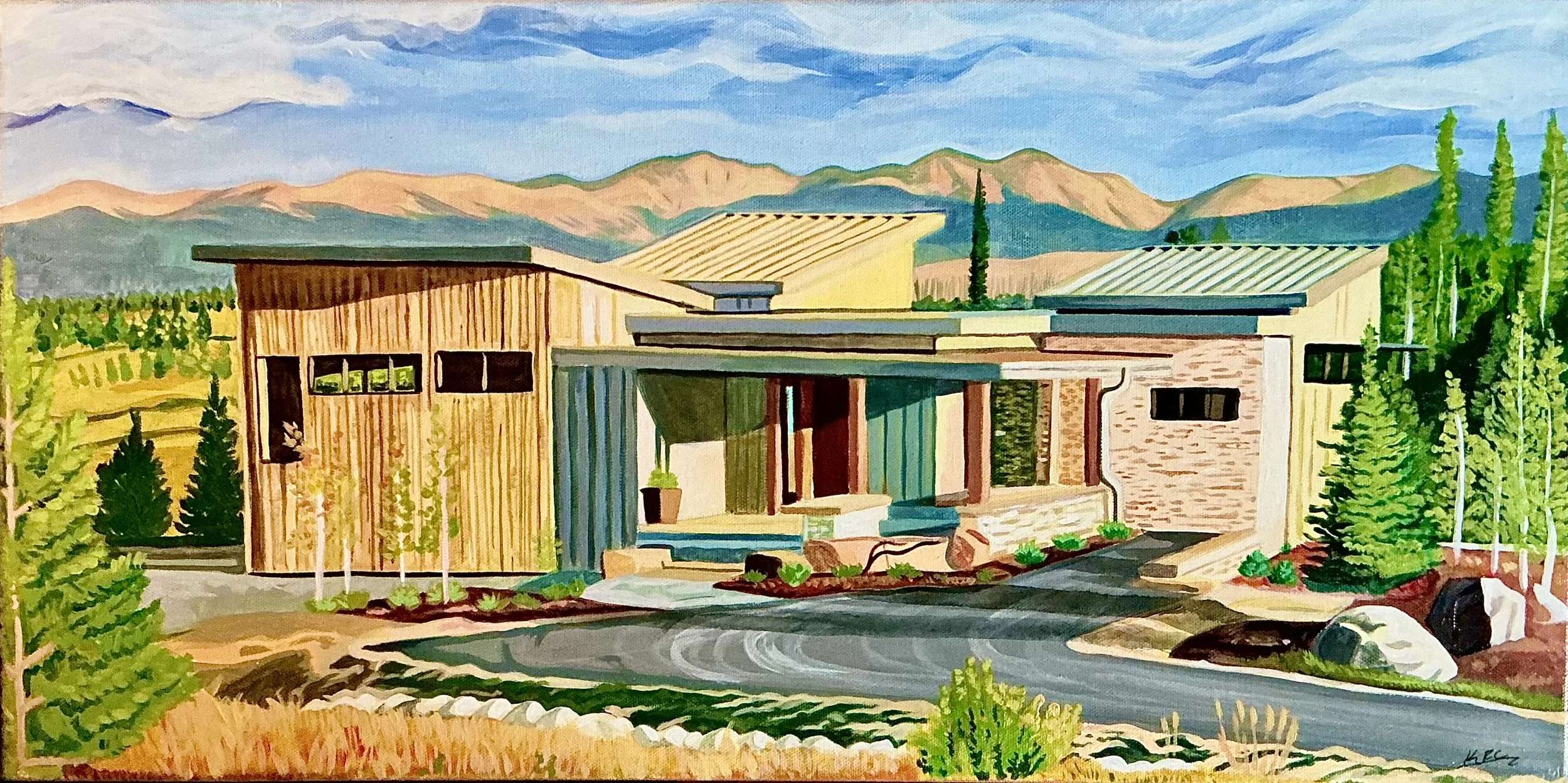 12x24 acrylic painting on canvas
