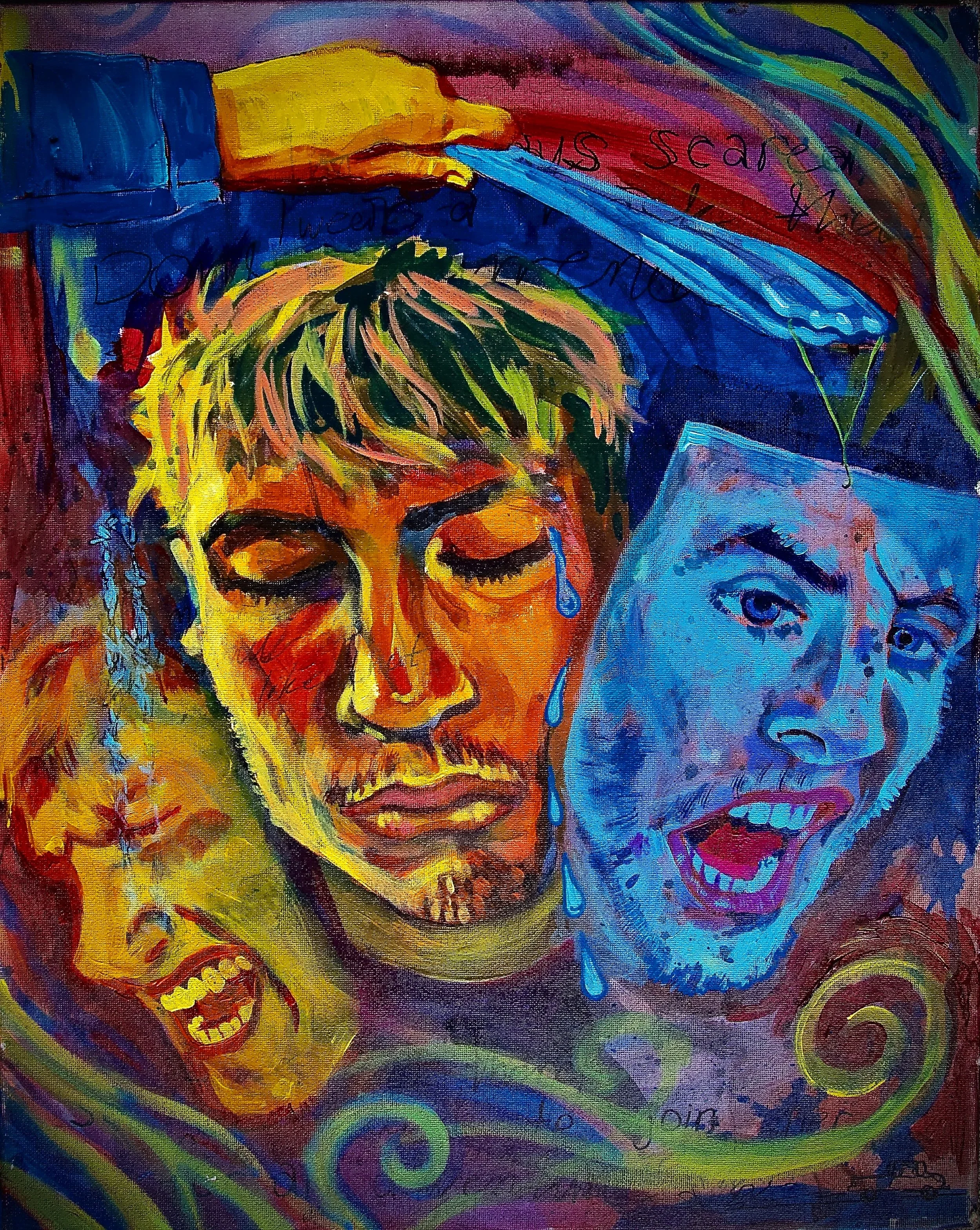 18x24 canvas painting, acrylic