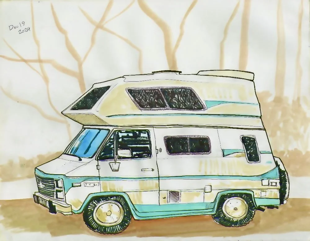 Vehicle no.1: Blue Meth Machine (8x12)