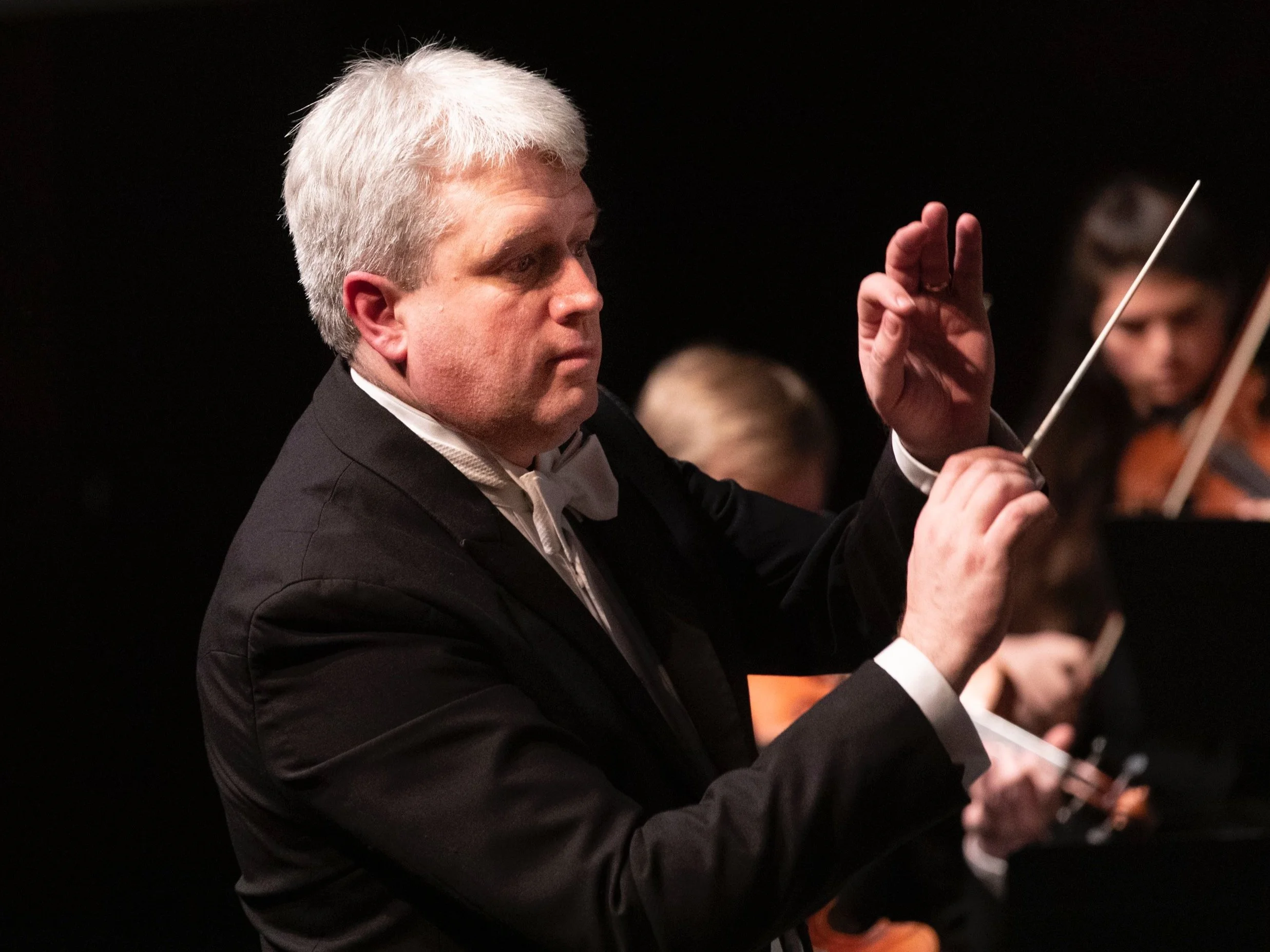 David Upham conducting