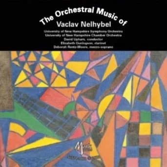Image of a CD cover entitled "The Orchestral Work of Vaclav Nelhybel".