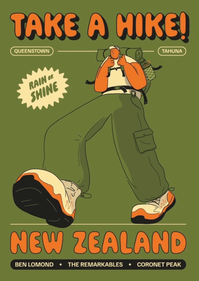 'Take a Hike!' - Poster Designs for Brandland