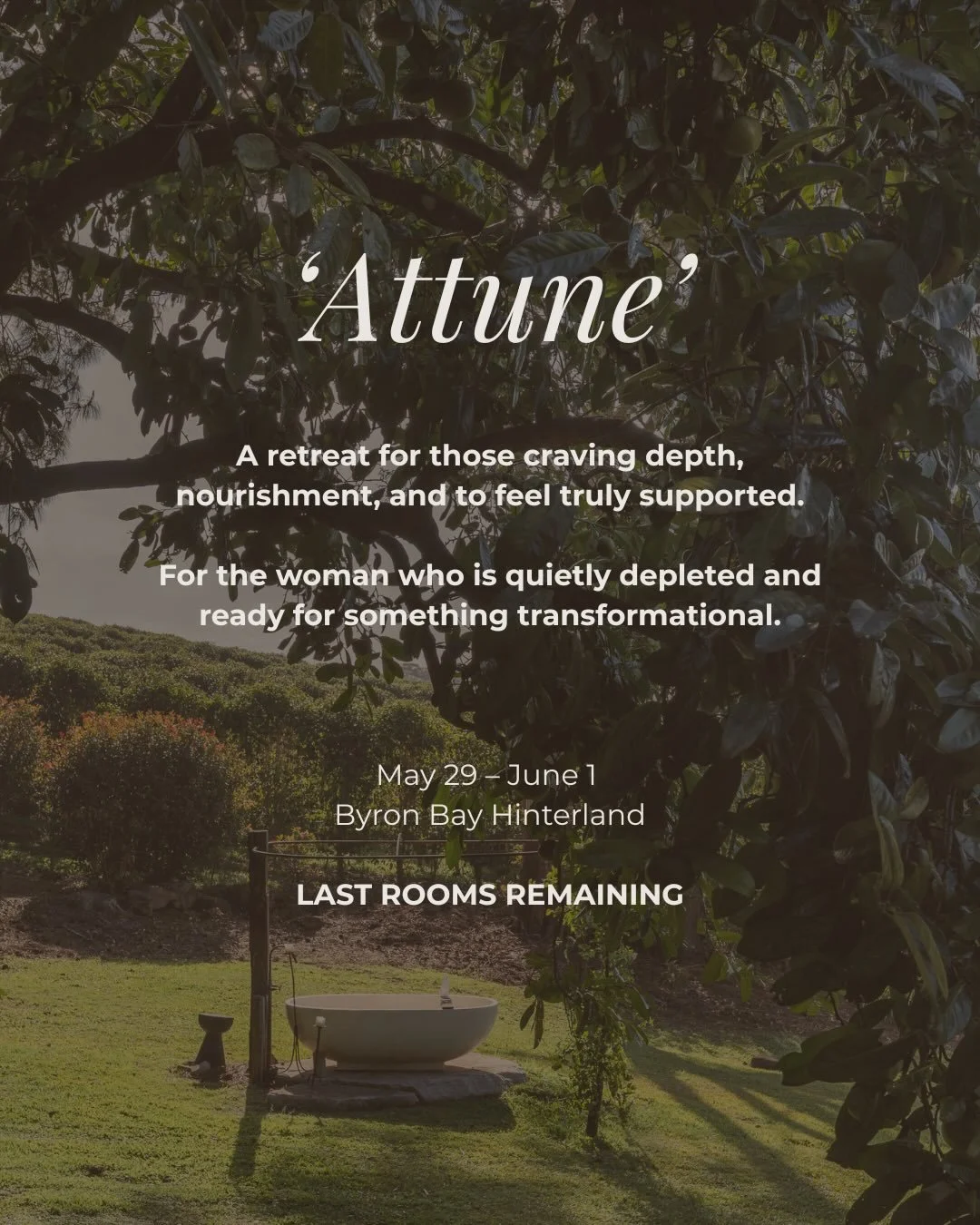 For the woman who has been holding it all for others. 
It&rsquo;s time to lay it down.

You don&rsquo;t need experience with retreats or healing work to be here. 
You just need to feel the pull to join. 
If this is landing for you, trust that feeling