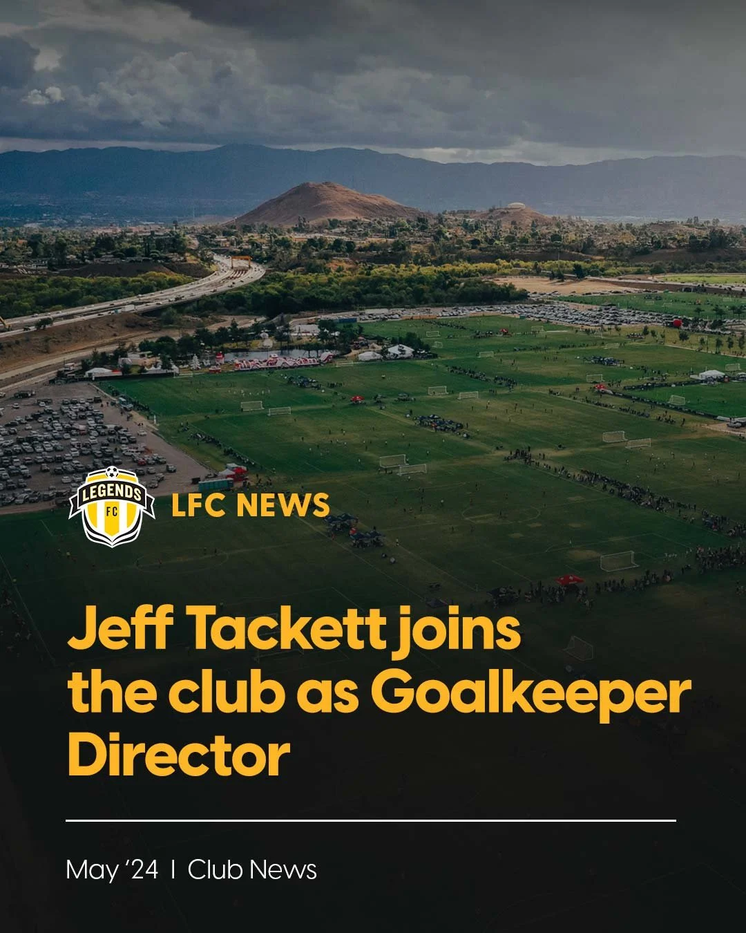 Appointment of Jeff Tackett as Goalkeeper Director