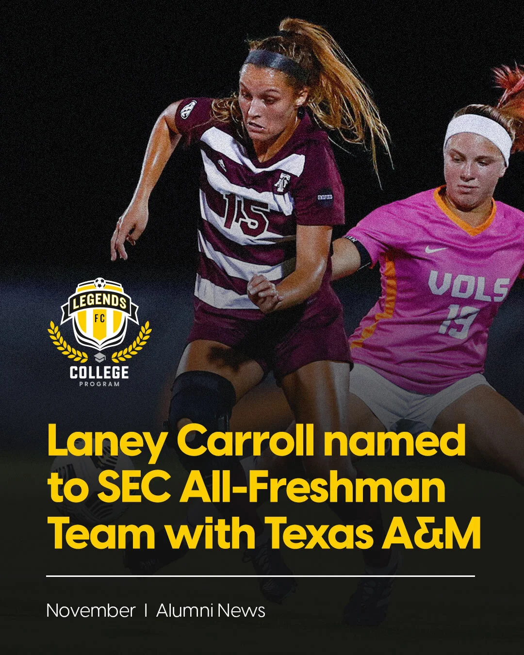 Laney Carroll Named to the SEC All-Freshman Team with Texas A&amp;M