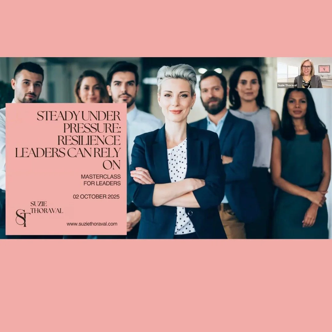 Today I enjoyed delivering my Masterclass Steady Under Pressure: Resilience Leaders Can Rely On ✨

We explored what it really takes for leaders to:
🌱 Stay grounded when the pressure rises
🔄 Adapt forward with confidence
🤝 Guide teams through uncer