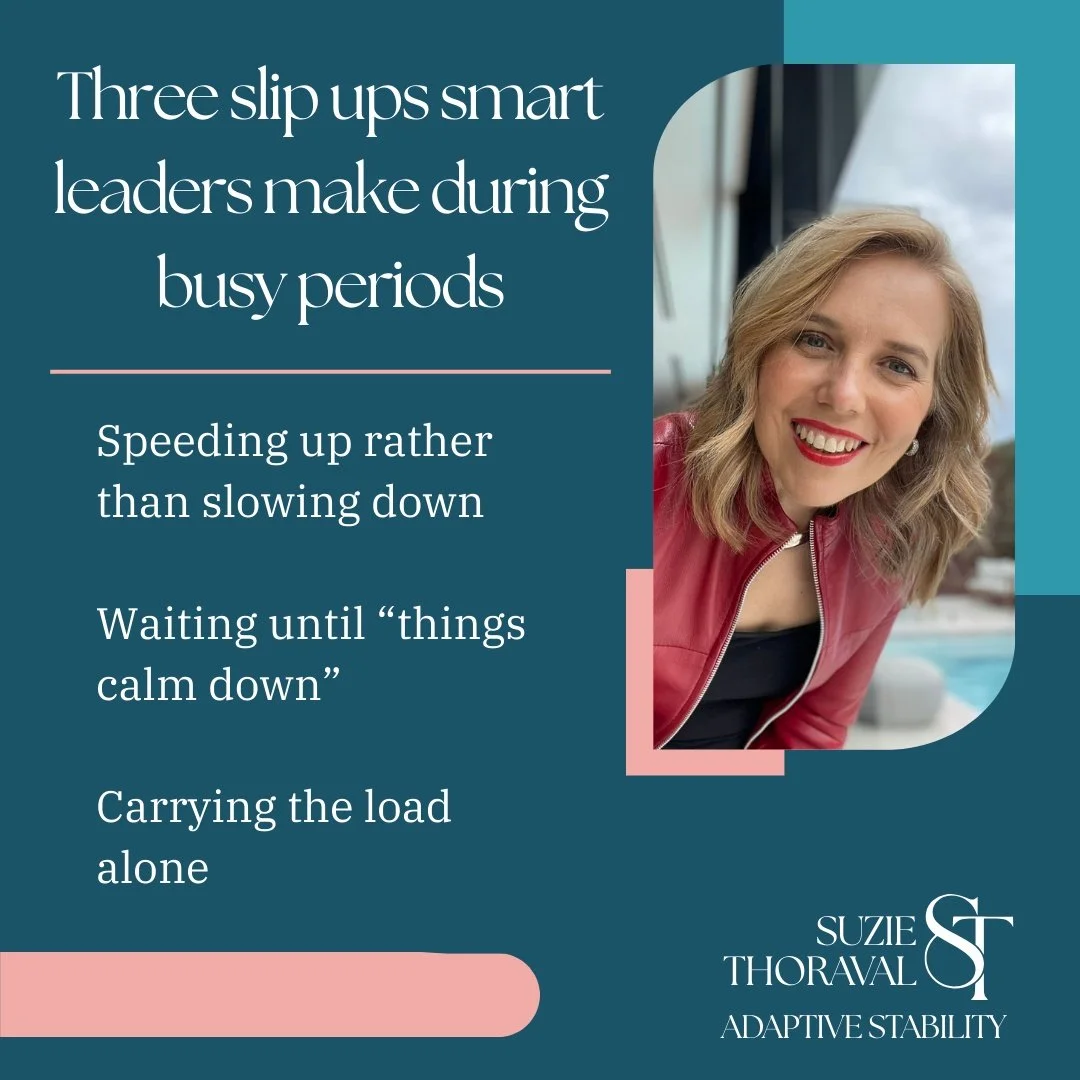 When things get busy, it&rsquo;s completely normal for even the most capable leaders to shift into less helpful patterns. It&rsquo;s what pressure does to the brain. But once you can recognise these patterns, they become much easier to shift.

 Even 