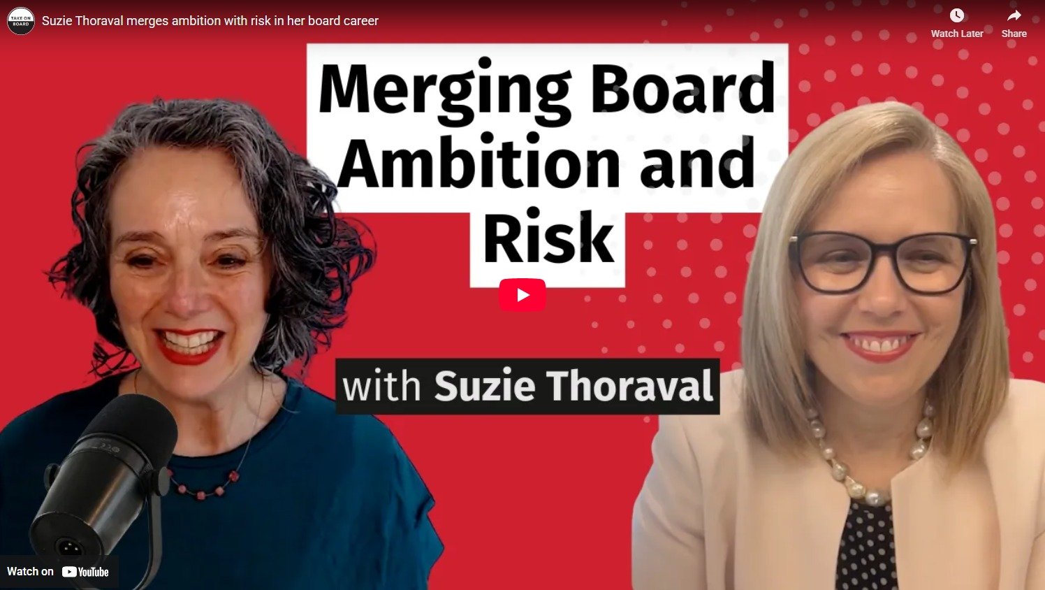 Uncertainty isn't something boards can eliminate. It's the environment we are all operating in. The real question is: are we actively re-examining our strategy and risk settings as conditions change? 

🎙️ It was a great pleasure having a conversatio