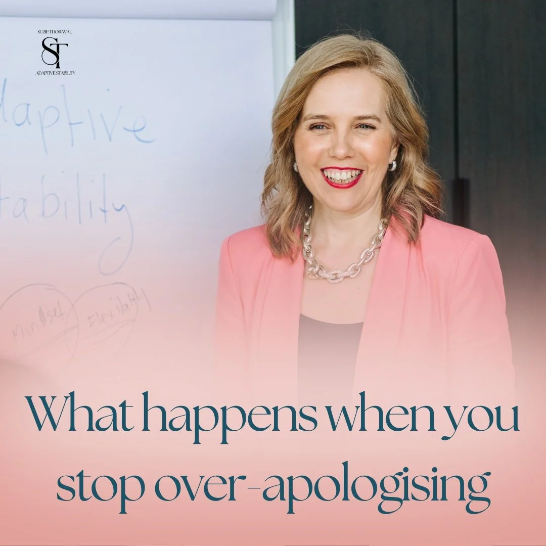 Next time you go to say sorry, ask: am I apologising because I have caused harm, or because I feel uncomfortable taking up appropriate space?

That question can change more than we realise.
It might turn &ldquo;Sorry to bother you&rdquo; into &ldquo;