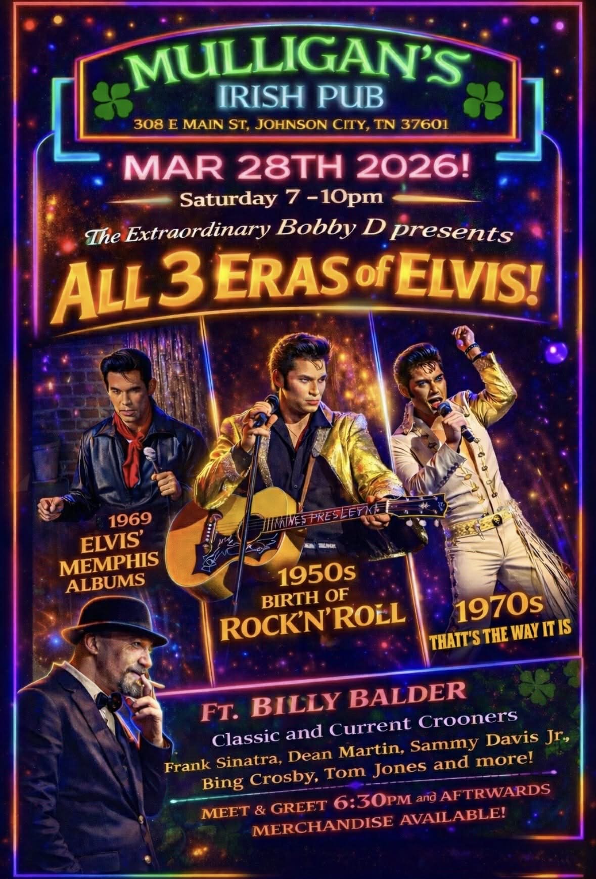 The Elvis Experience! All 3 Eras of Elvis ft. A Croonin' Tribute