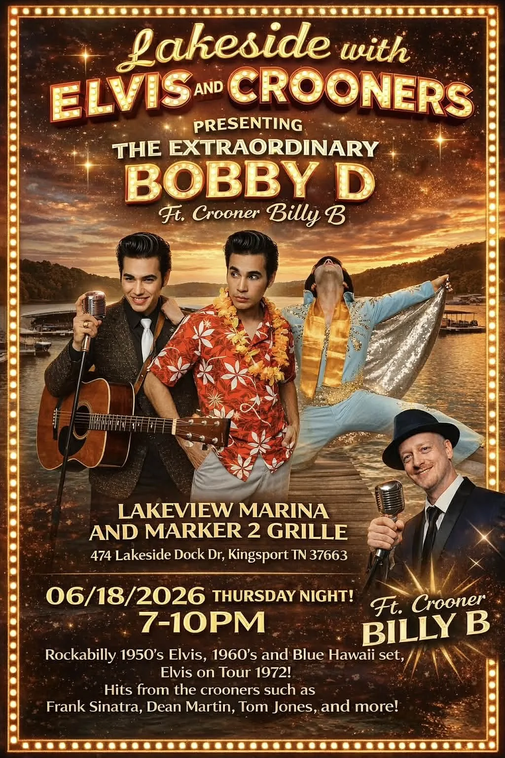 Lakeside with Elvis and Frank Sinatra!