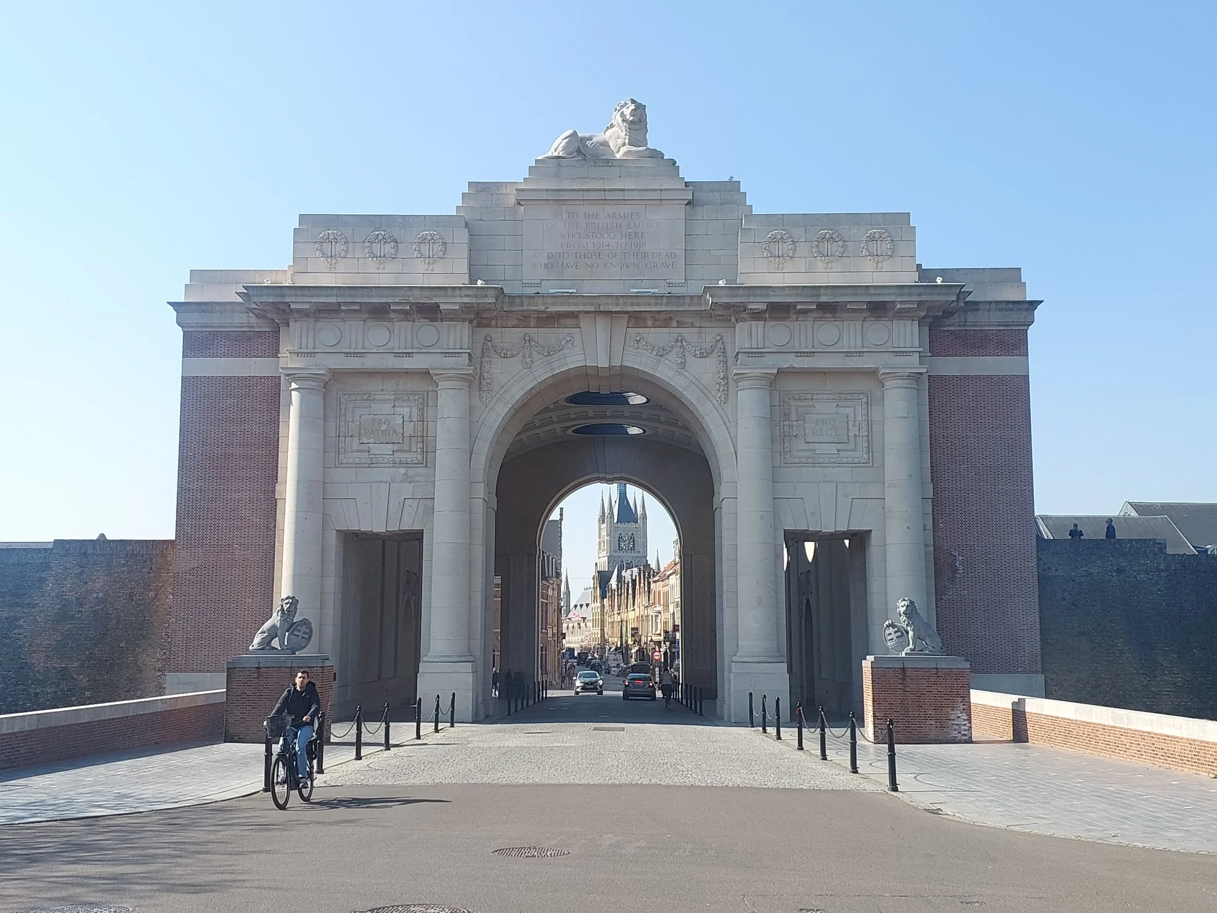 The Last Post ceremony at Ypres, Belgium.