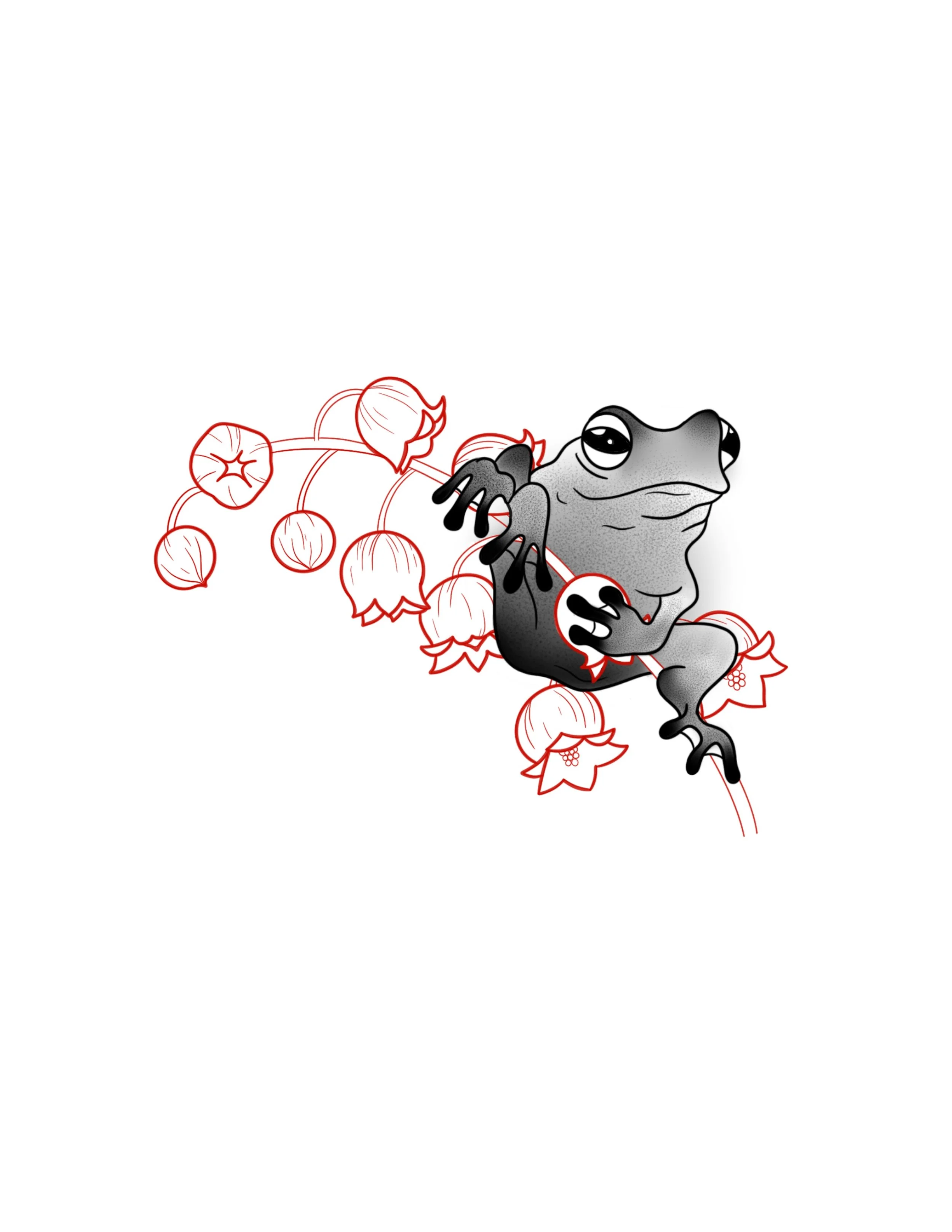 Lily of the Valley Frog 2-tone Flash