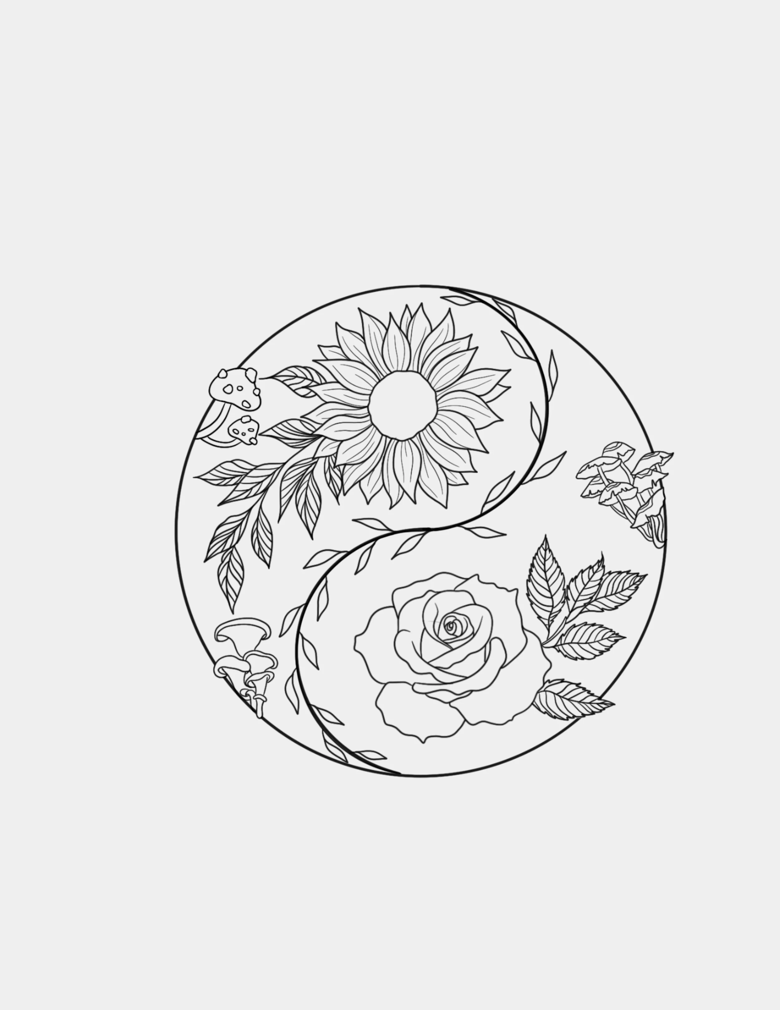 Floral Yin & Yang Flash