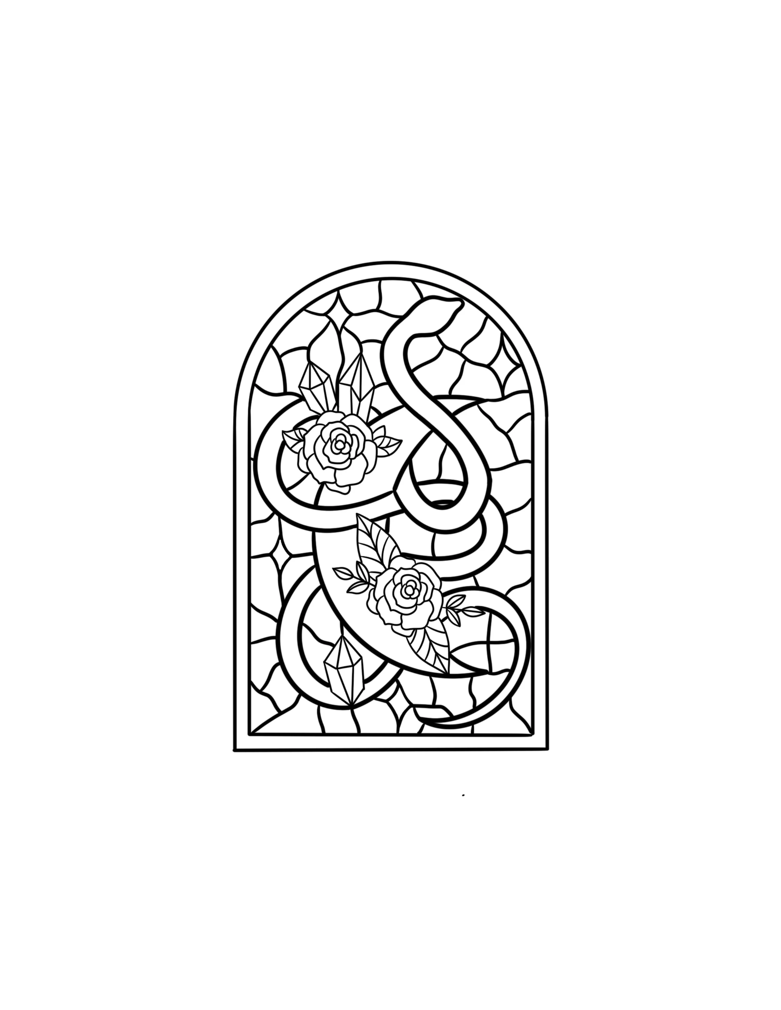 Snake Stained Glass  Flash