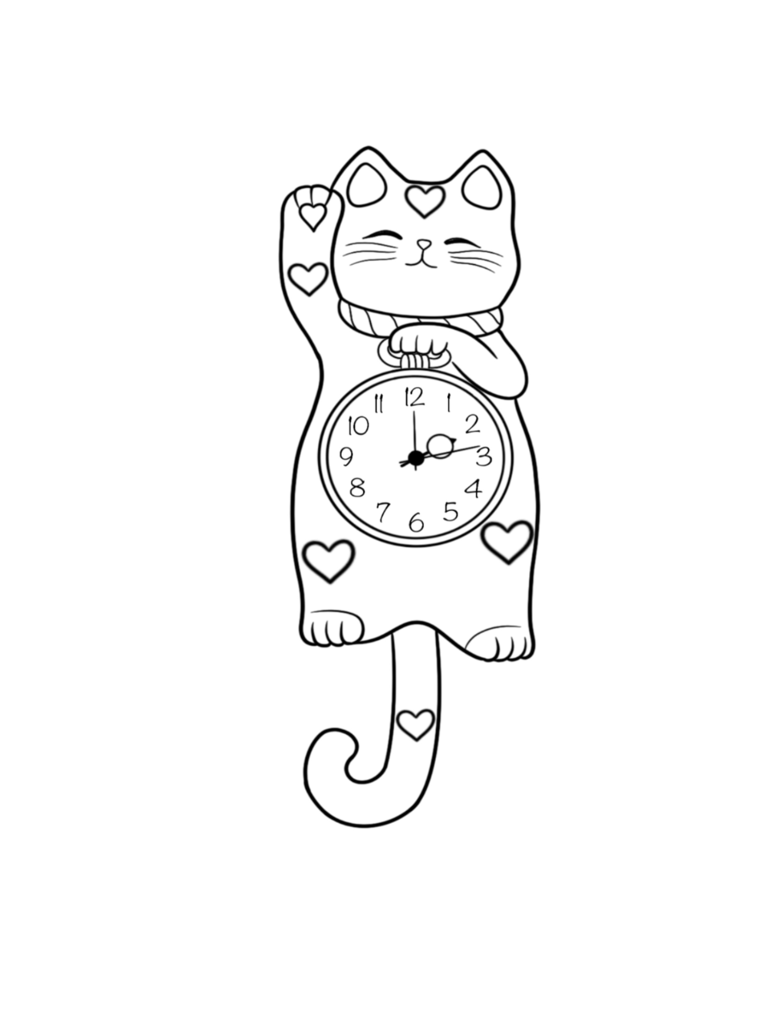 Cat Clock  Flash