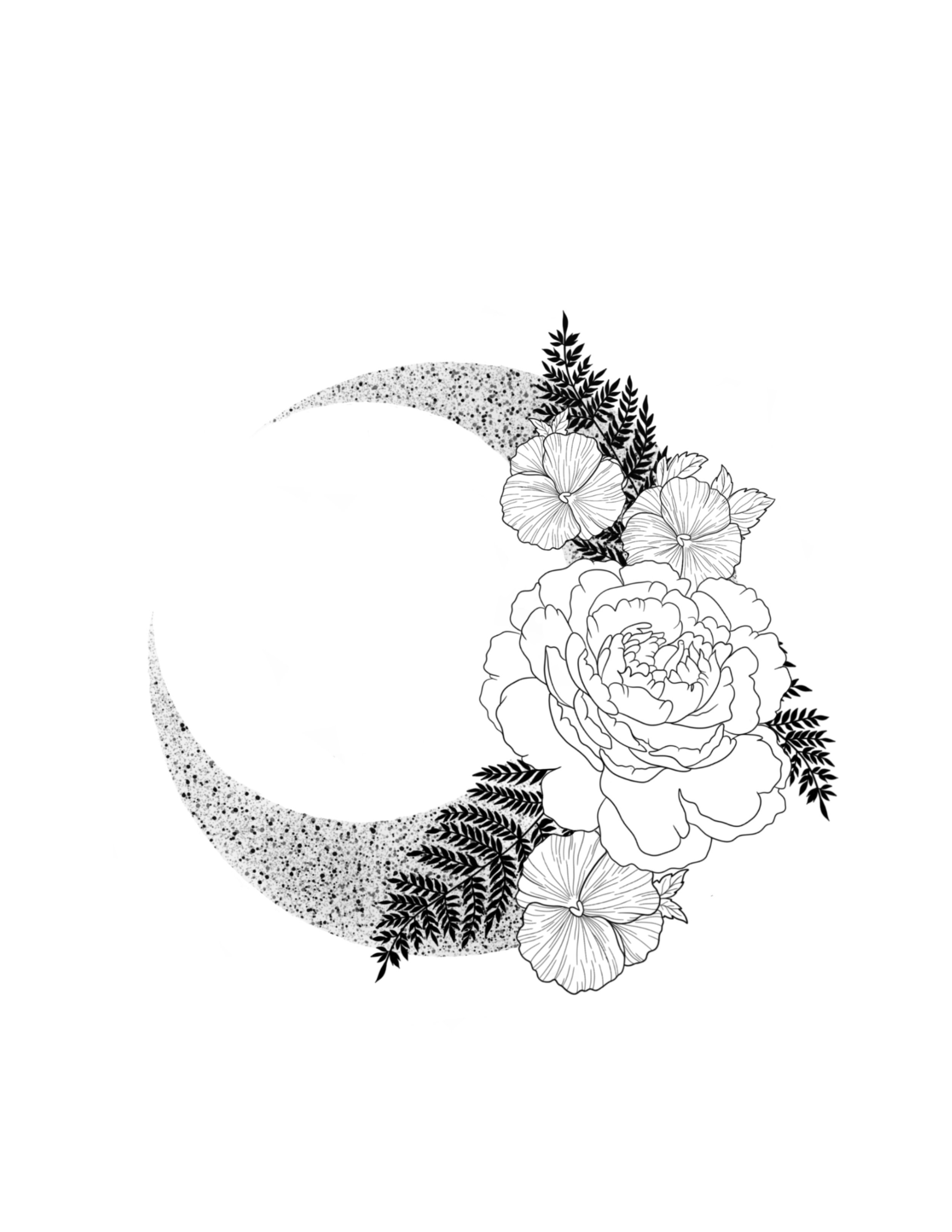 Moon Floral  Flash