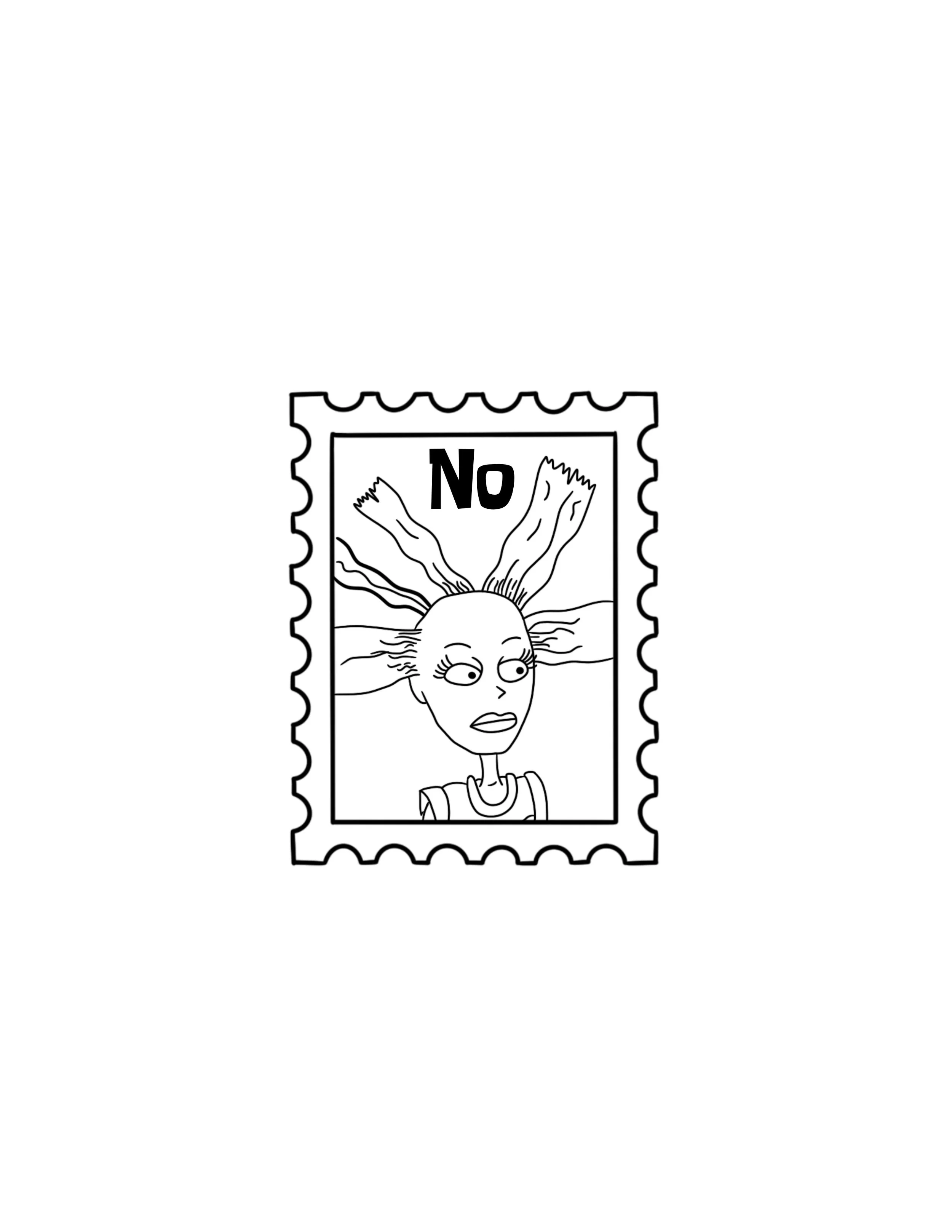 "NO" Stamp Flash