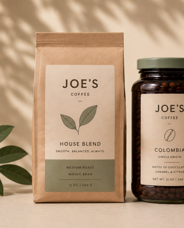 Custom Design Joes Coffee