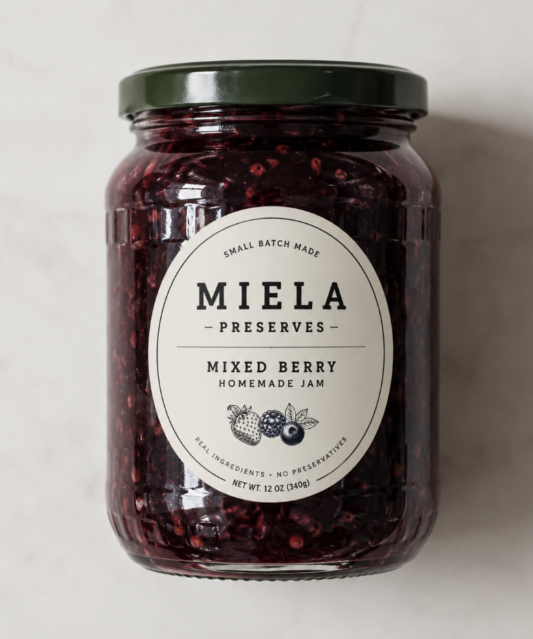 Food Packaging Design - home-made Jam / Preserves - Packaging Design Los Angles