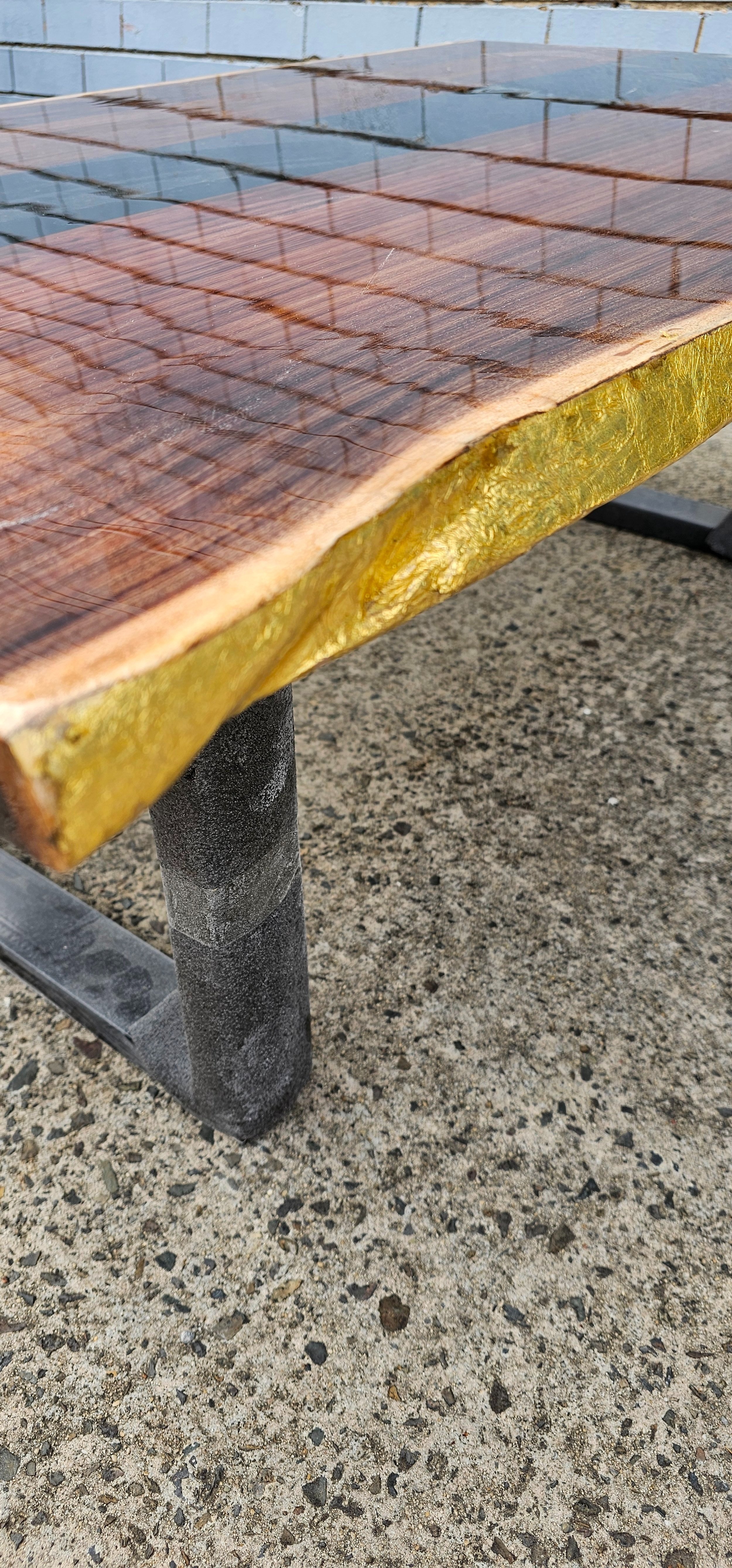 Black/Gold River Coffee Table
