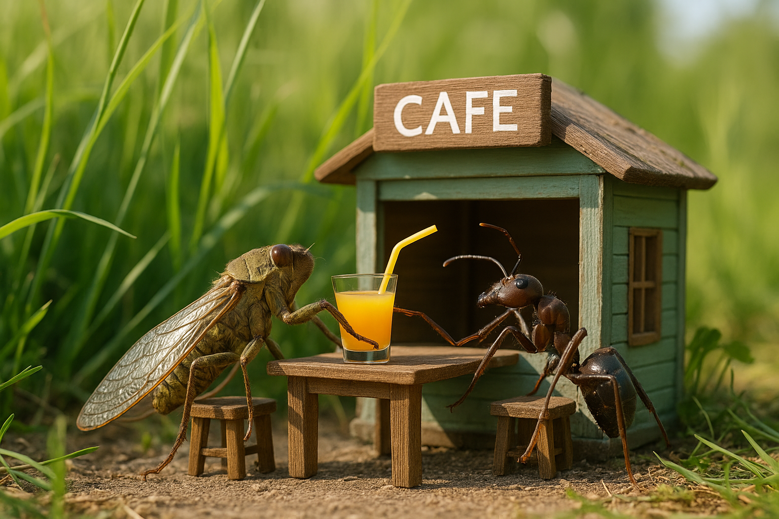 La cigale ET la fourmi