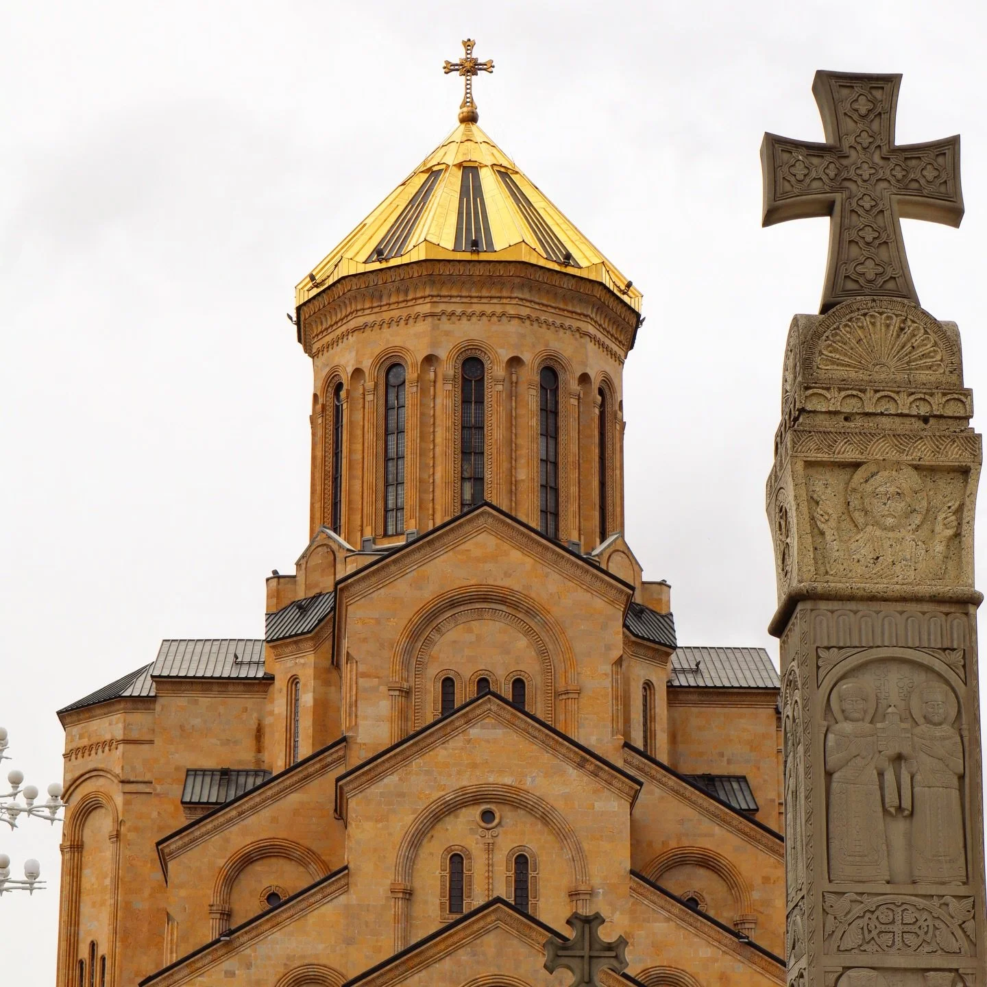 The Holy Trinity Cathedral rising above Tbilisi. Georgia&rsquo;s faith carved in stone. 

#Tbilisi  #Georgia #GeorgiaTravel #jakunatravel #bespoketravel