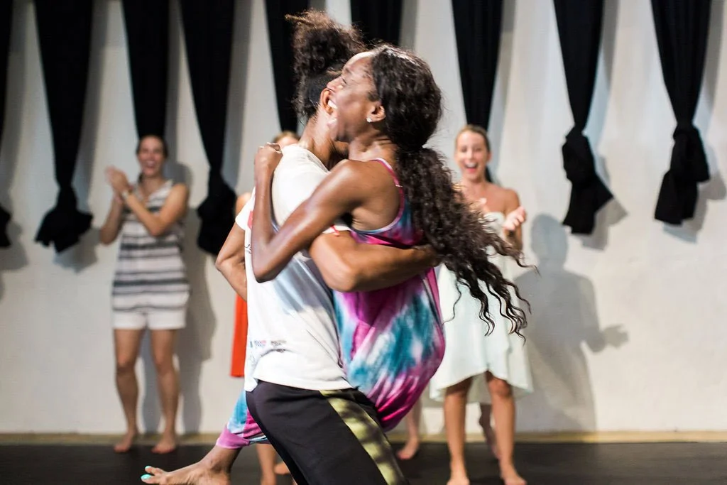 Dancers mid-spin during an energetic salsa class in Cali, the salsa capital of the world, Colombia