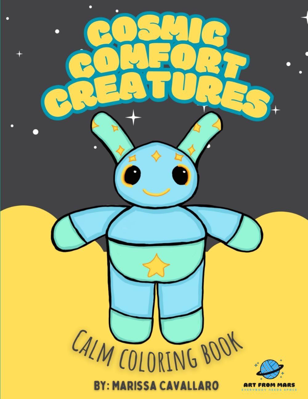 Cosmic Comfort Creatures Coloring Book (Link in description)