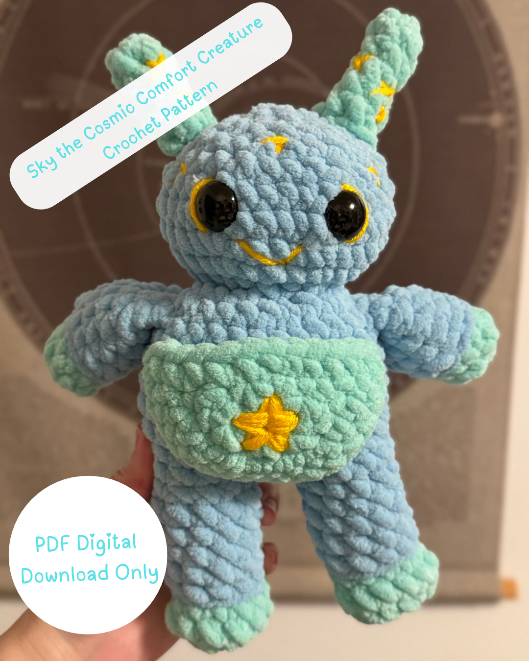 Sky the Crochet Comfort Creature Pattern PDF Download