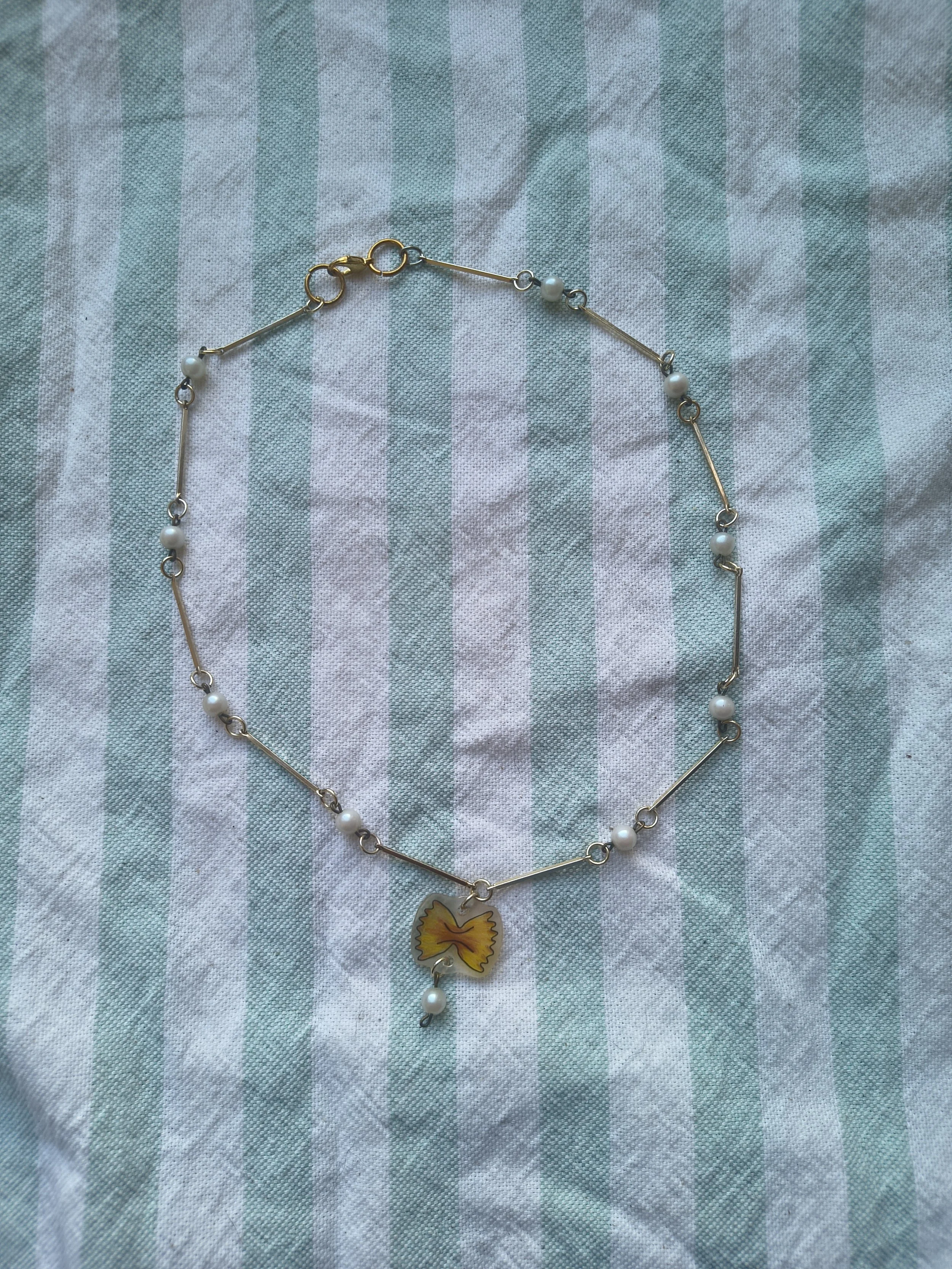Necklace Farfalle Noodle