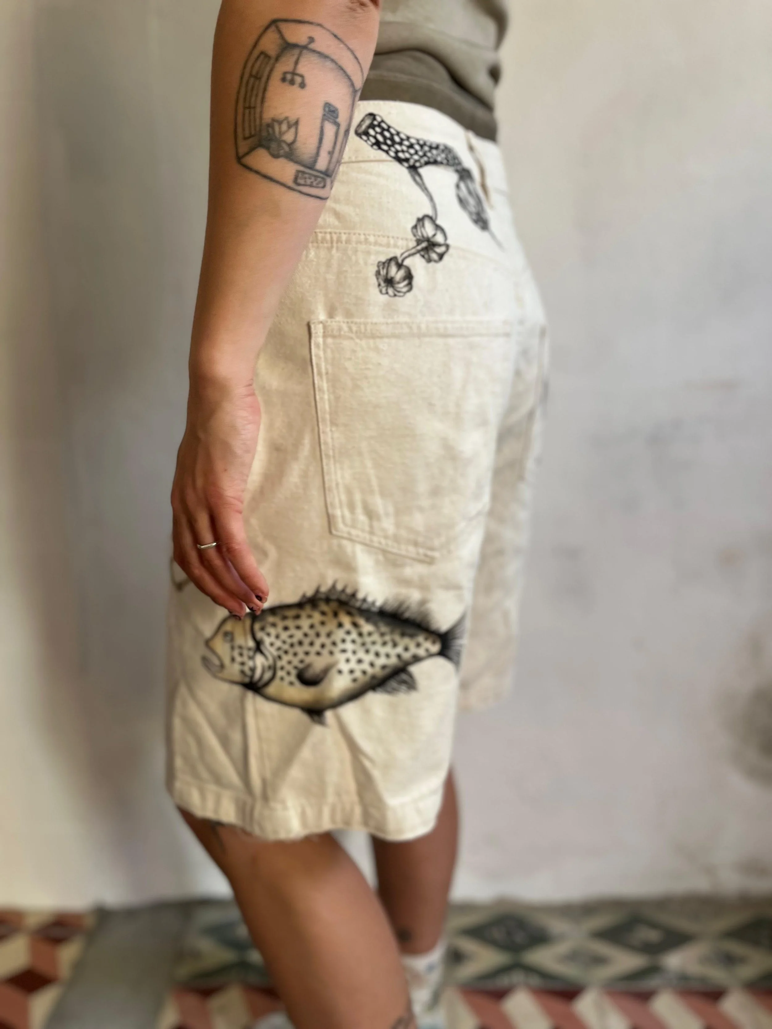 Upcycled Cotton Shorts - Under the Sea (5).jpg