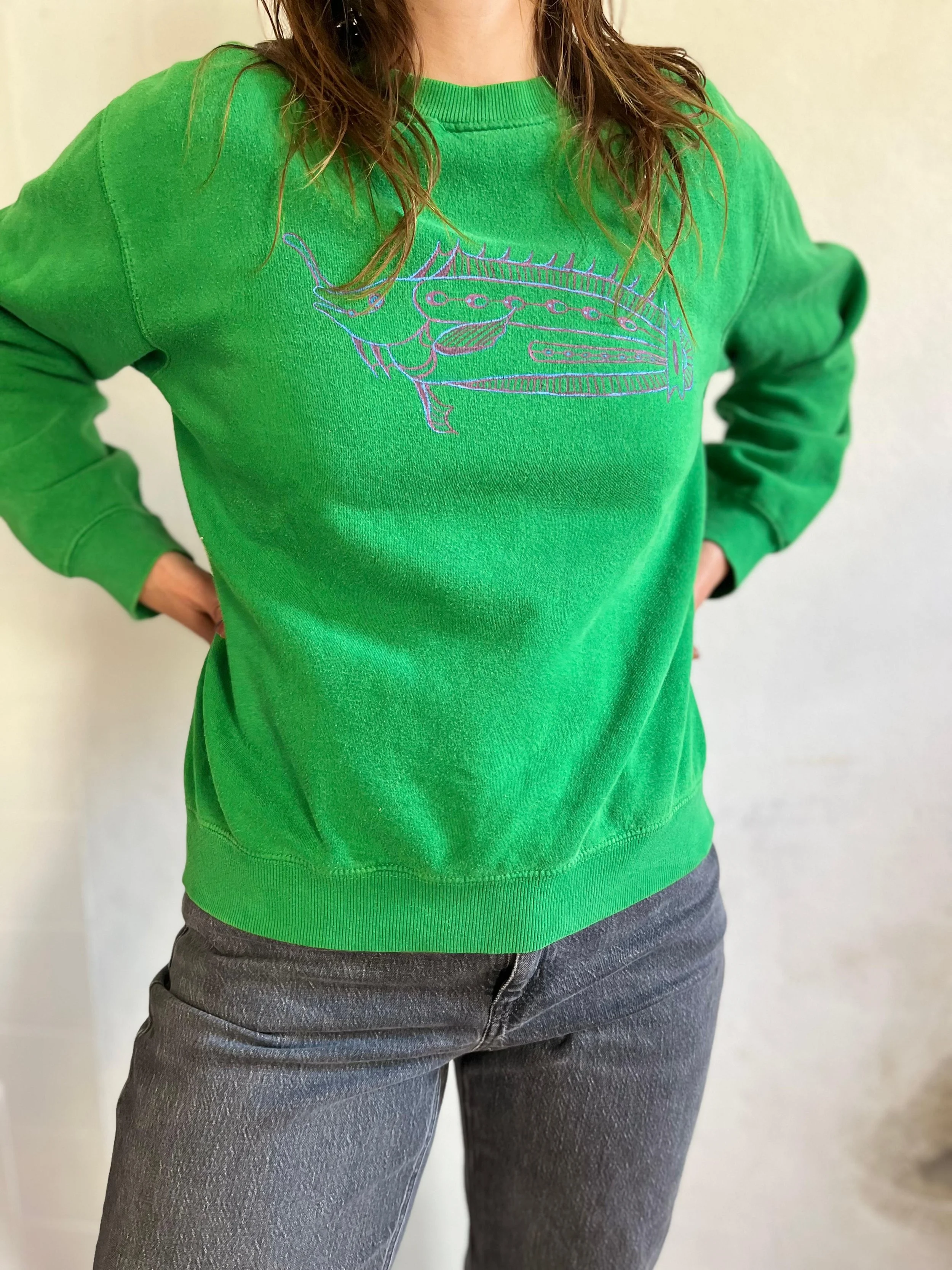 Upcycled Cotton Sweatshirt - 3D Fish M (11).jpg