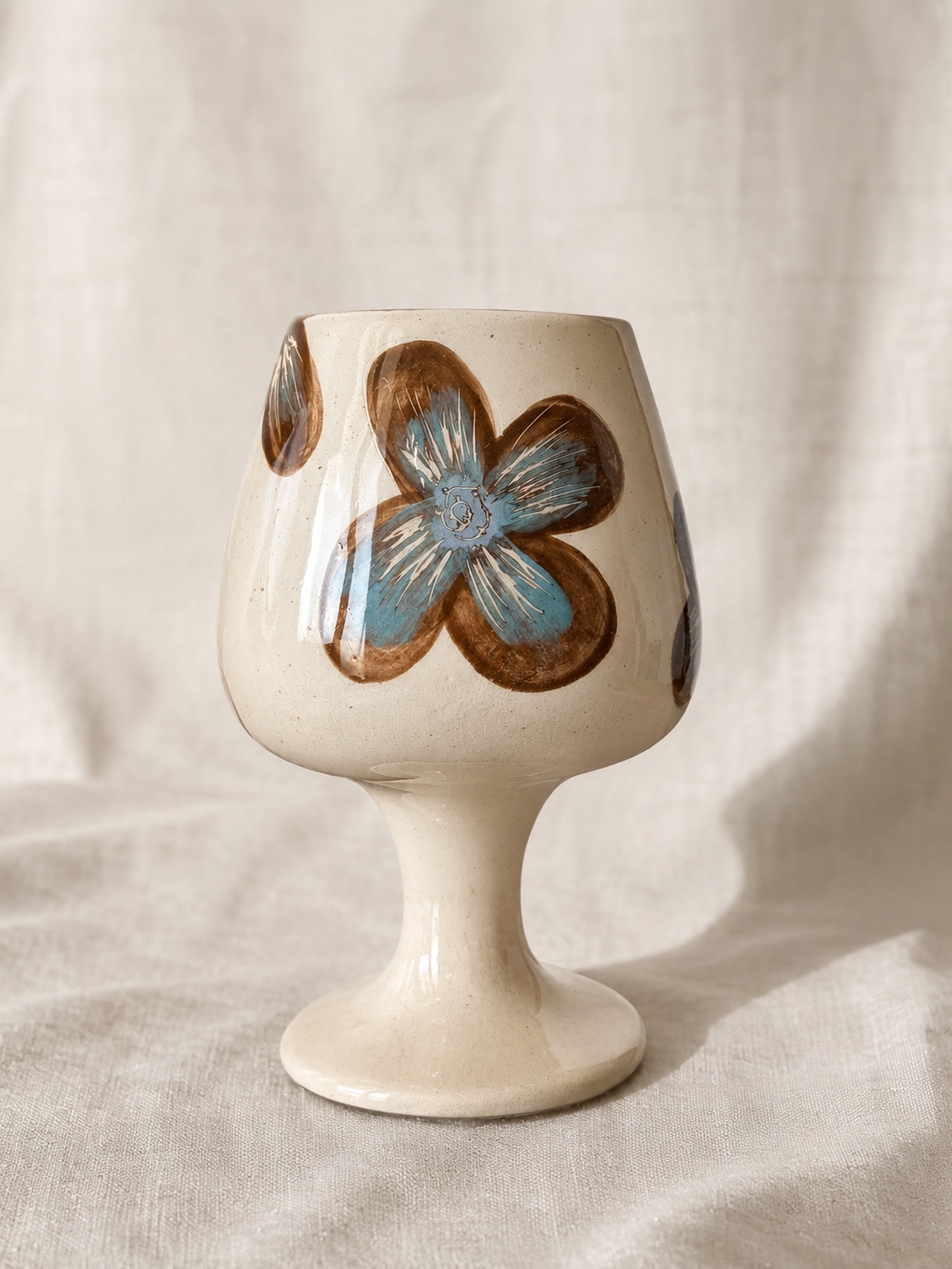 Wine Glass Jeans Flower