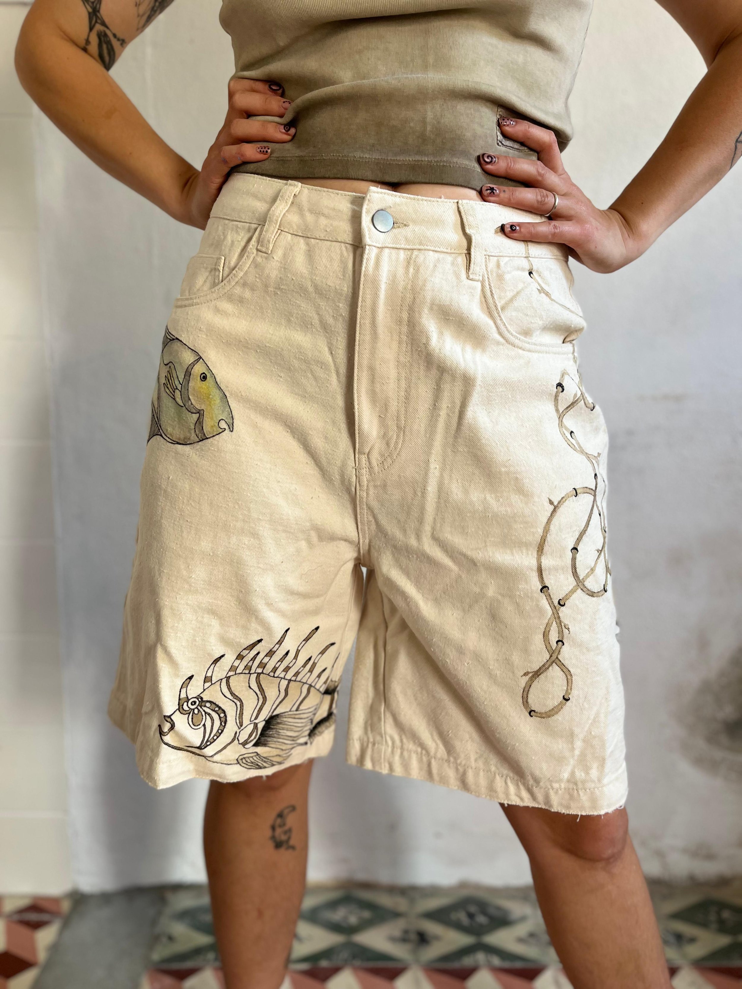 Upcycled Cotton Shorts - Under the Sea (10).jpg