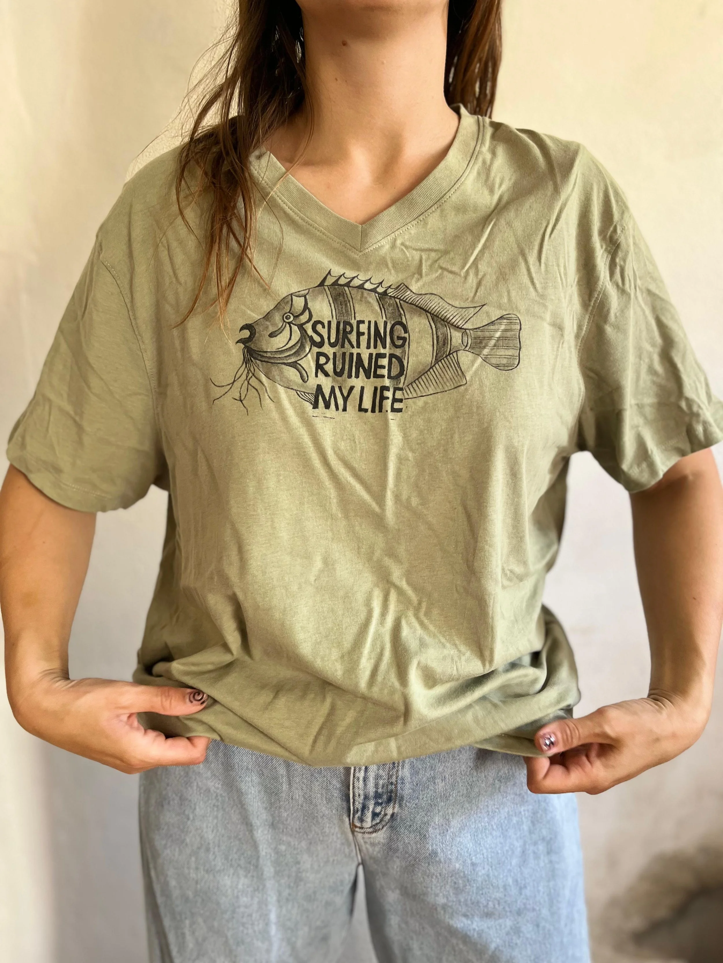 Organic Cotton T-Shirt – 'Surfing Ruined My Life' (XXL) (8).jpg