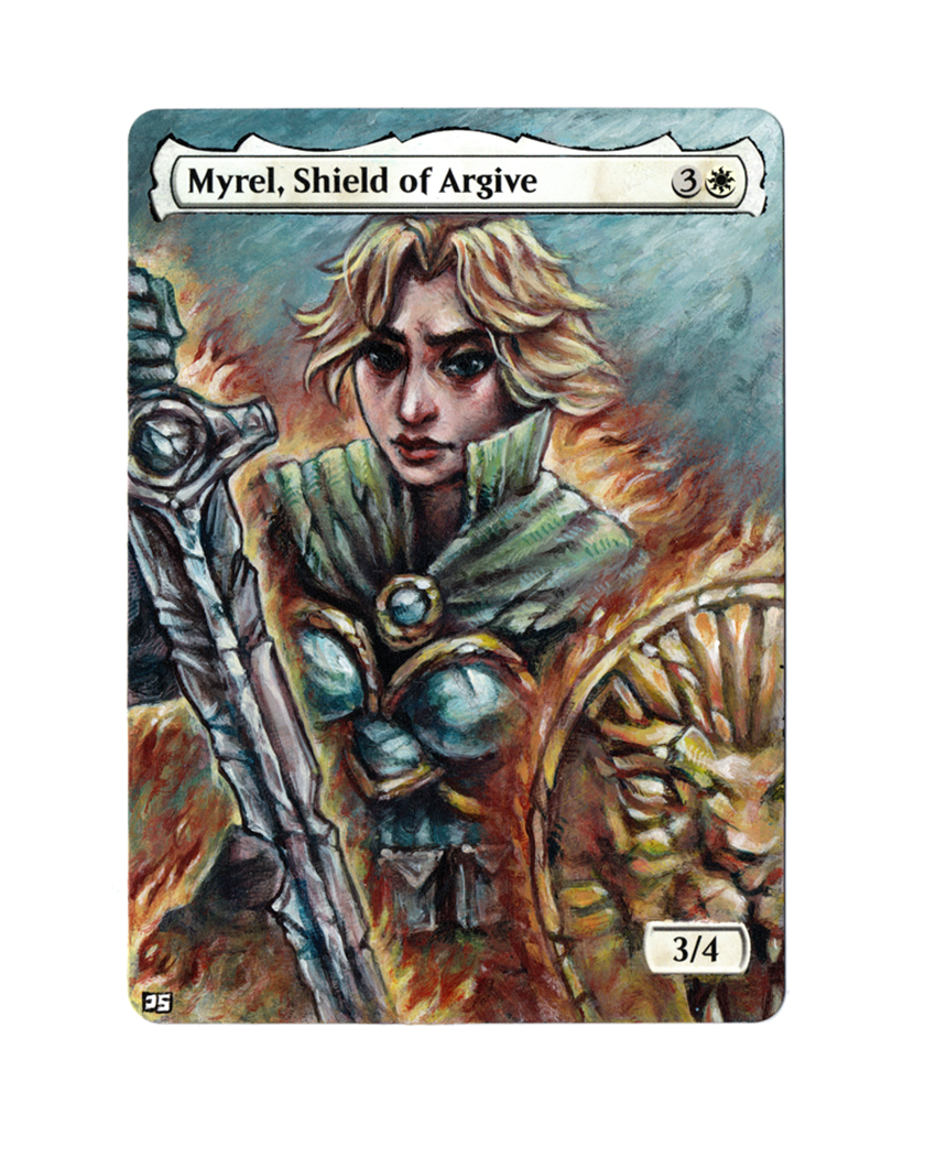 Myrel, Shield of Argive MTG alter commission .png
