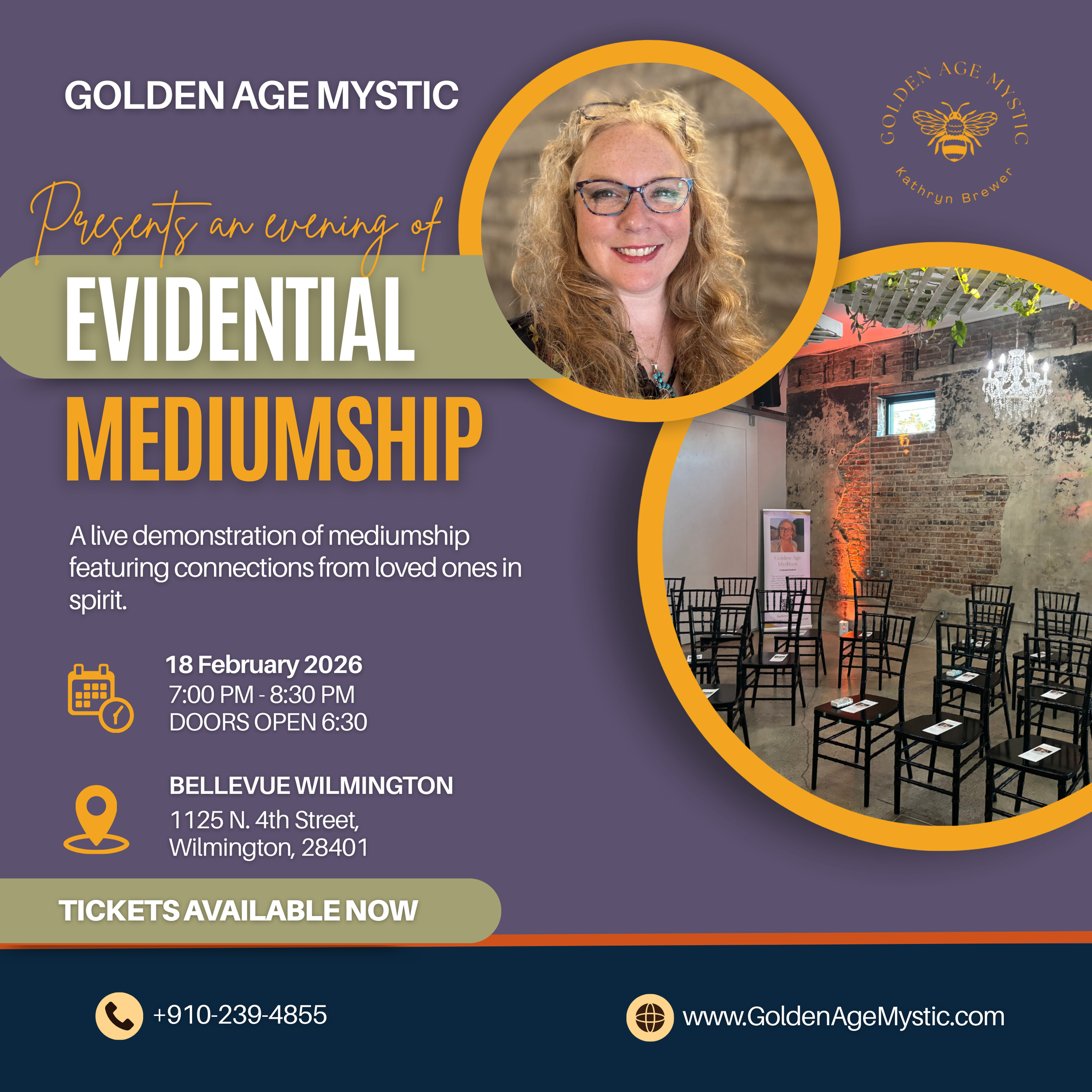 Evidential Mediumship Demonstration at Bellevue in Wilmington