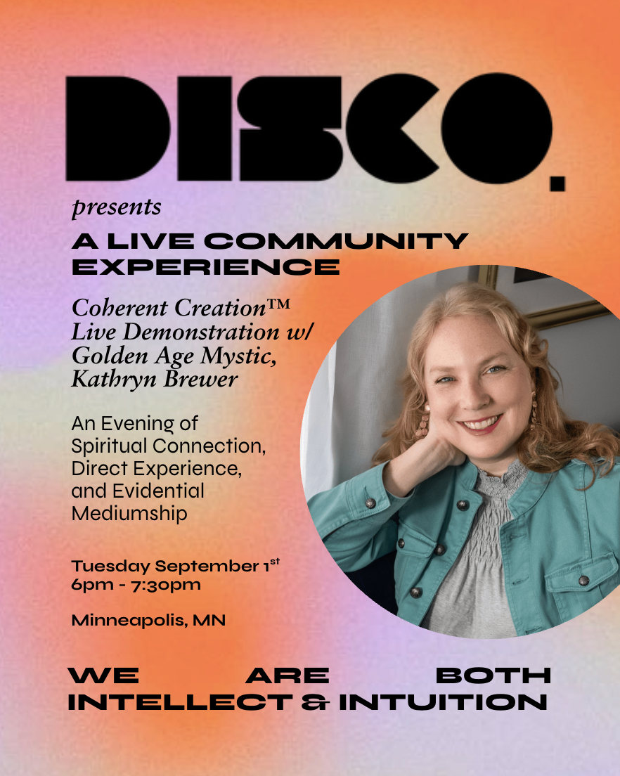 DISCO Presents! Coherent Creation™ A Live Community Experience