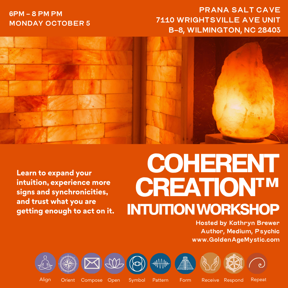 Coherent Creation™ Intuition Workshop - Prana Salt Cave, Wrightsville Beach, NC
