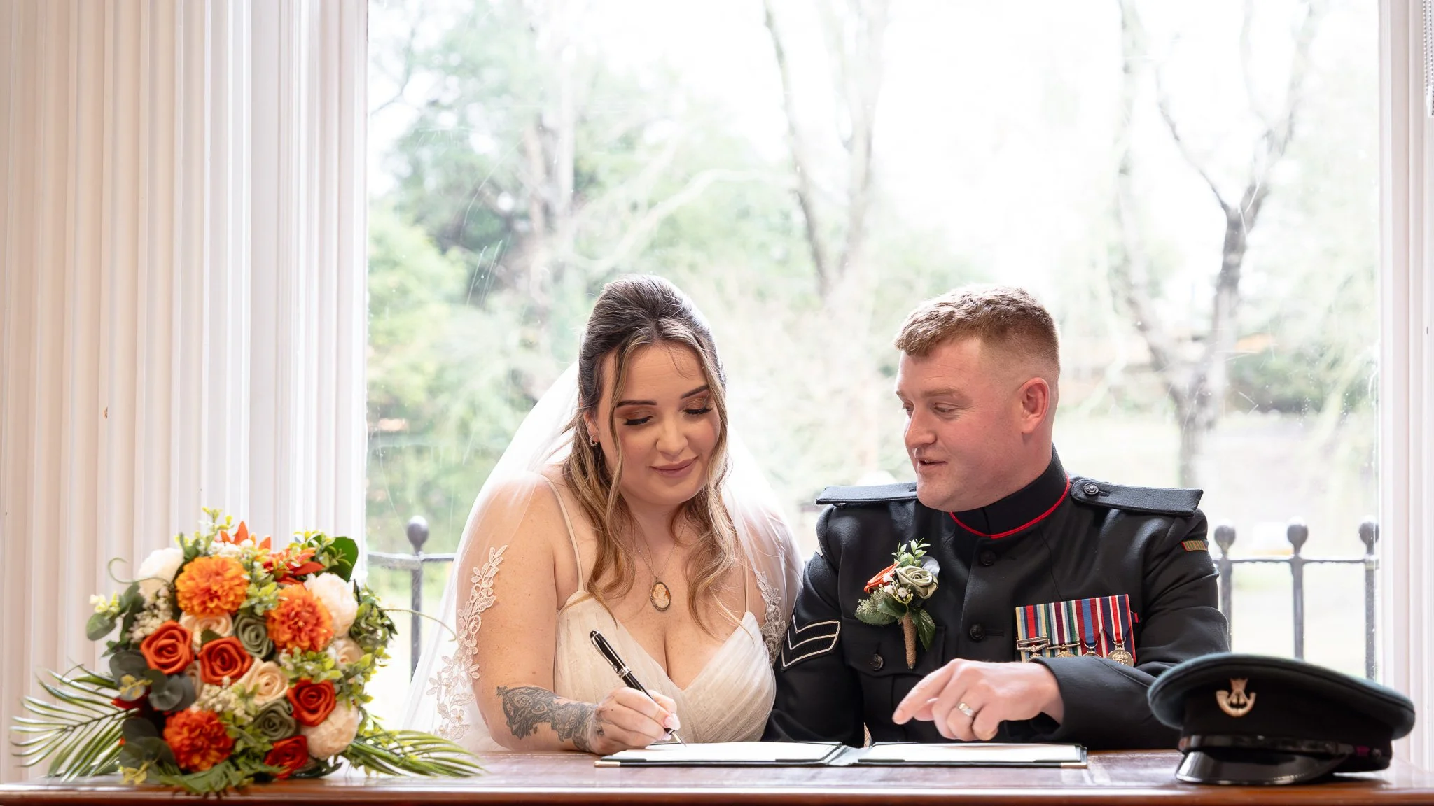 Romantic Winter Wedding at Salisbury Registry Office & The Antrobus Hotel | James & Tamara 