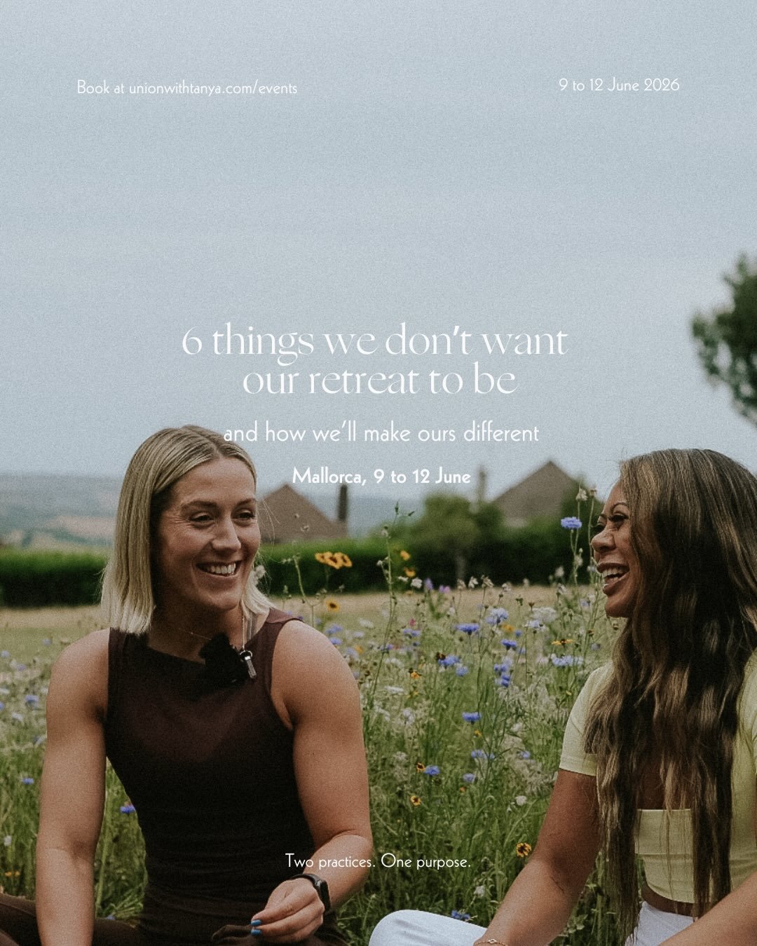 Our yoga and Pilates retreat is only 14 weeks away!!

We&rsquo;ve been doing a lot of thinking about exactly what we want this retreat to be &mdash; and everything we DON&rsquo;T want it to be too &mdash; because this isn&rsquo;t just luxury for the 