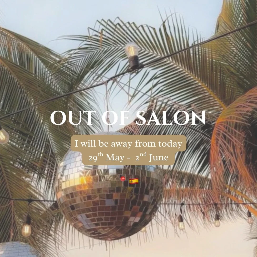 HOLIDAY MODE INBOUND ✈️🌴❤️&zwj;🔥✨

I will be away from Friday 29th May - Tuesday 2nd June 

All messages will be responded to once I&rsquo;m back in the salon Wednesday 3rd June!

Love T x