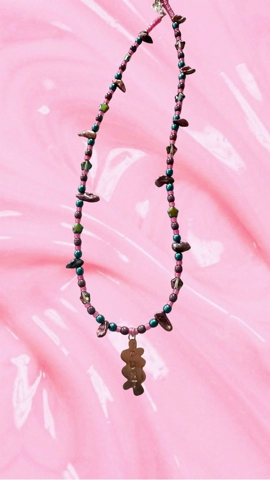 Silver and Pearl Cunt Necklance