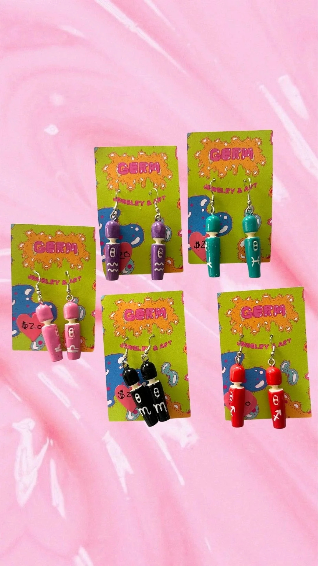 Astrology Vibrator Earrings