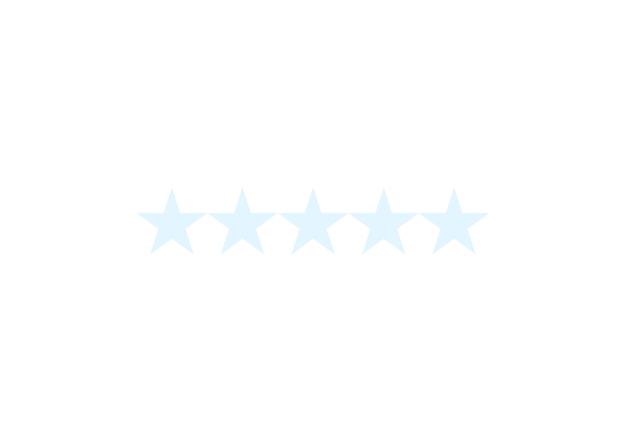 Five-star rating graphic with the text 'Excellent' above the stars and 'Highly recommended' below.