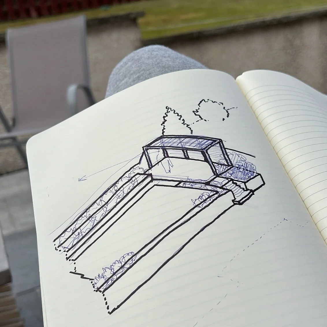 Only been in the new house for two weeks and already planning on digging up the lawn!